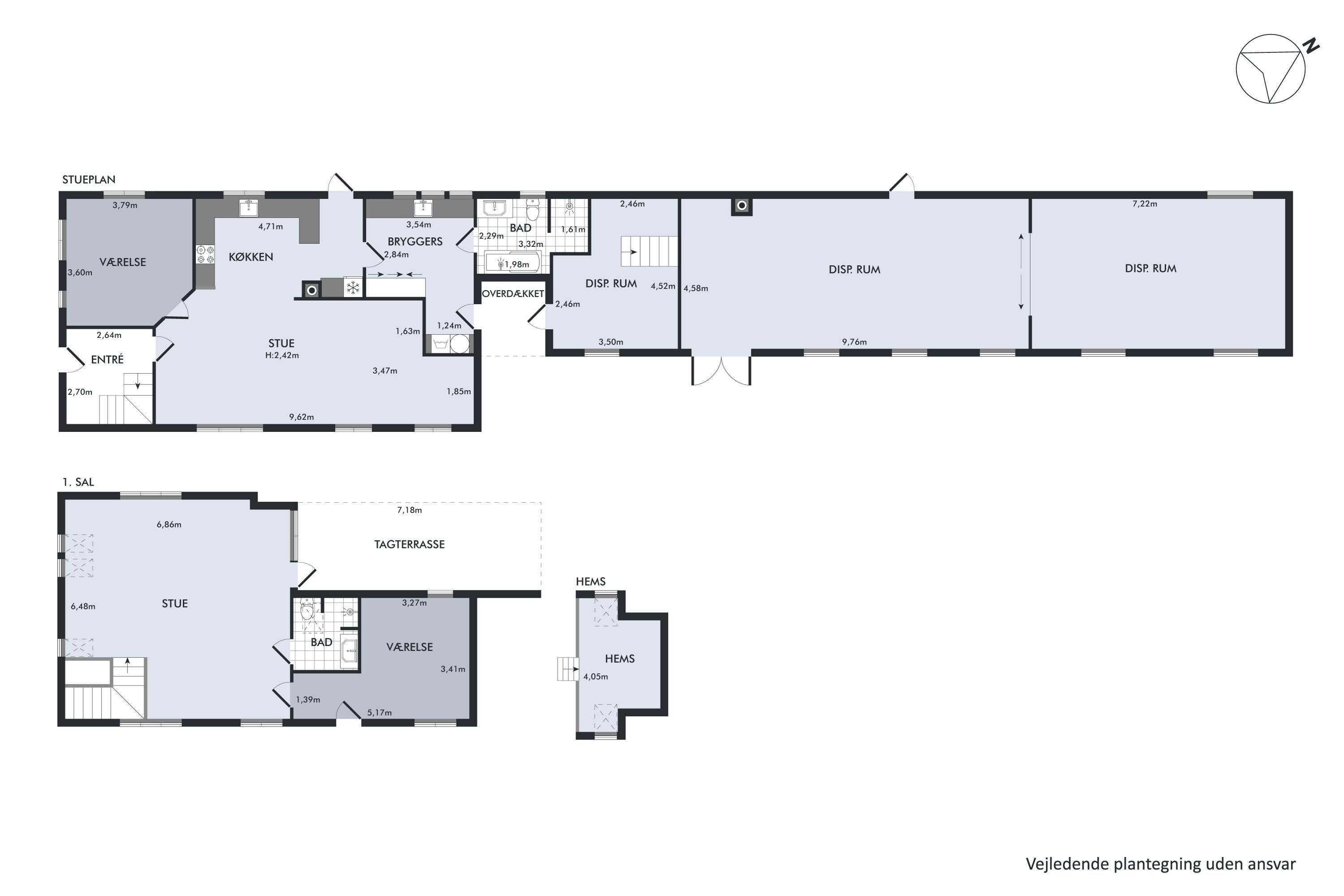 Plantegninger billede af Darlingsvej 7, Bækkelund, 8700 Horsens