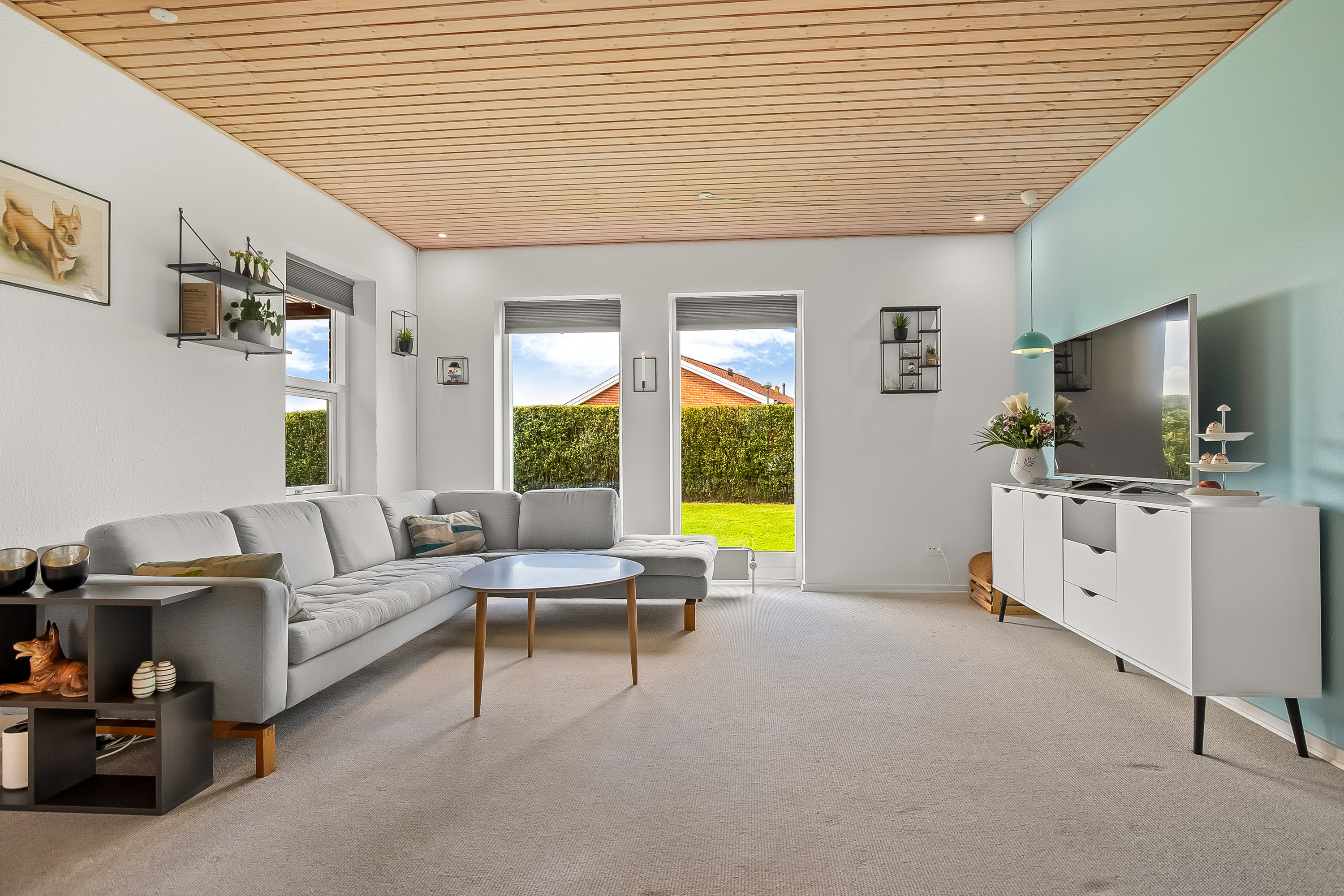 Fremhævet stue billede i fuldskærmstilstand. Billede af Åbrinken 11, Taps, 6070 Christiansfeld