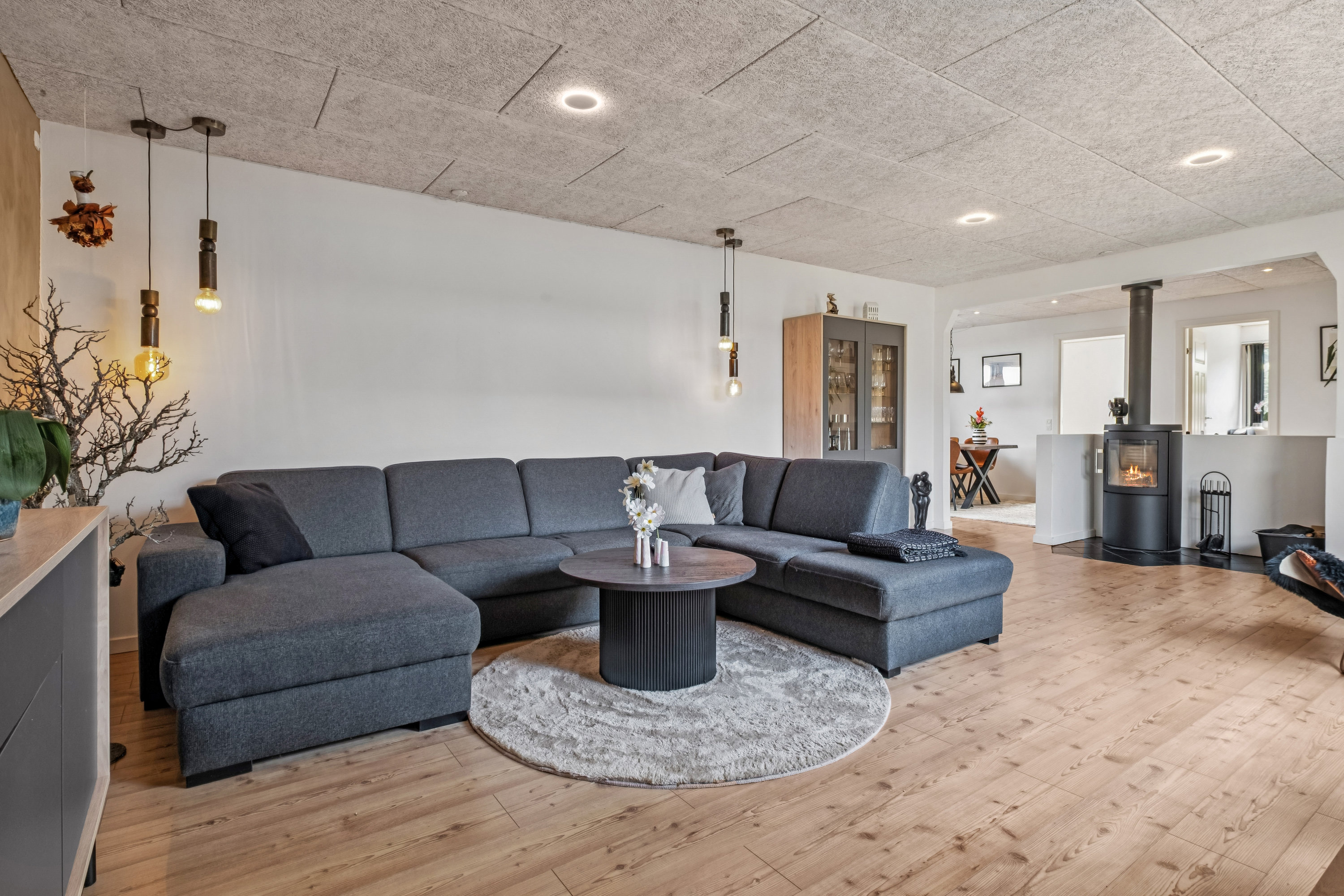 Fremhævet stue billede i fuldskærmstilstand. Billede af Tornbjerg 80, 8732 Hovedgård