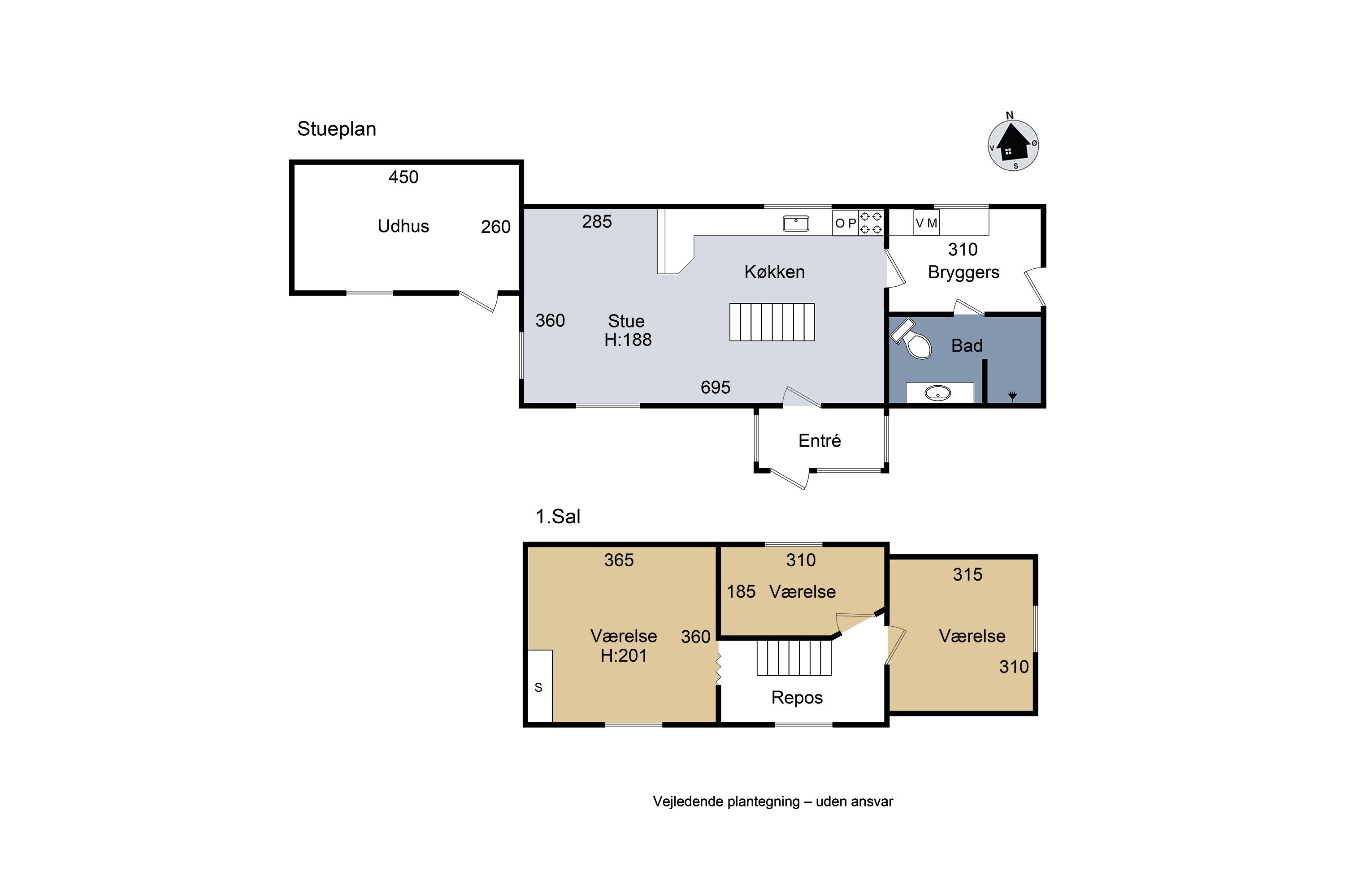 Plantegninger billede af Holbækvej 133, 4400 Kalundborg