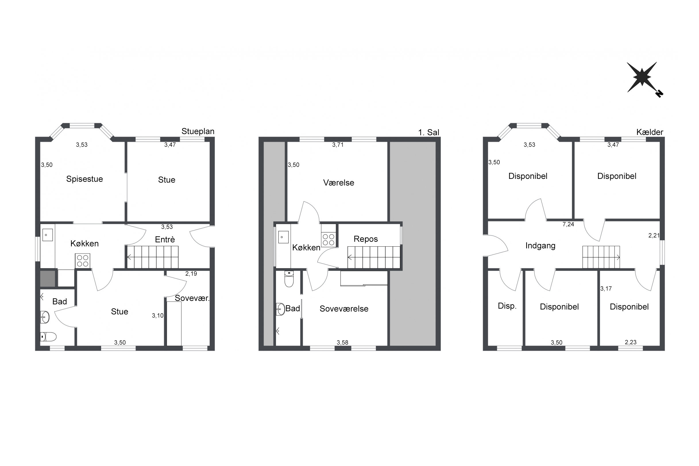 Plantegninger billede af Hjørringvej 454, 9750 Østervrå