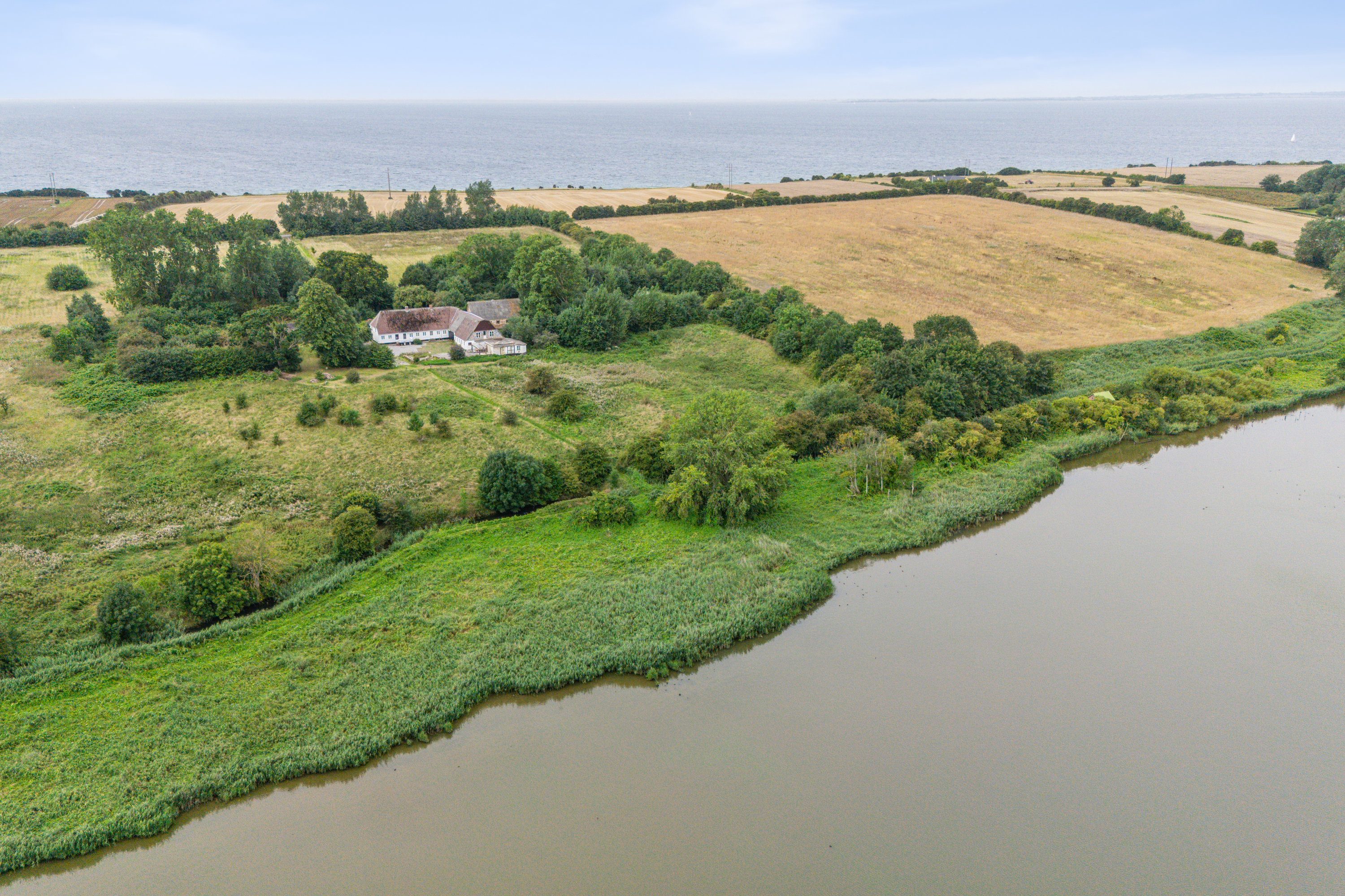 Landejendom: Luftfoto på Lebymarksvej 8, 5985 Søby Ærø