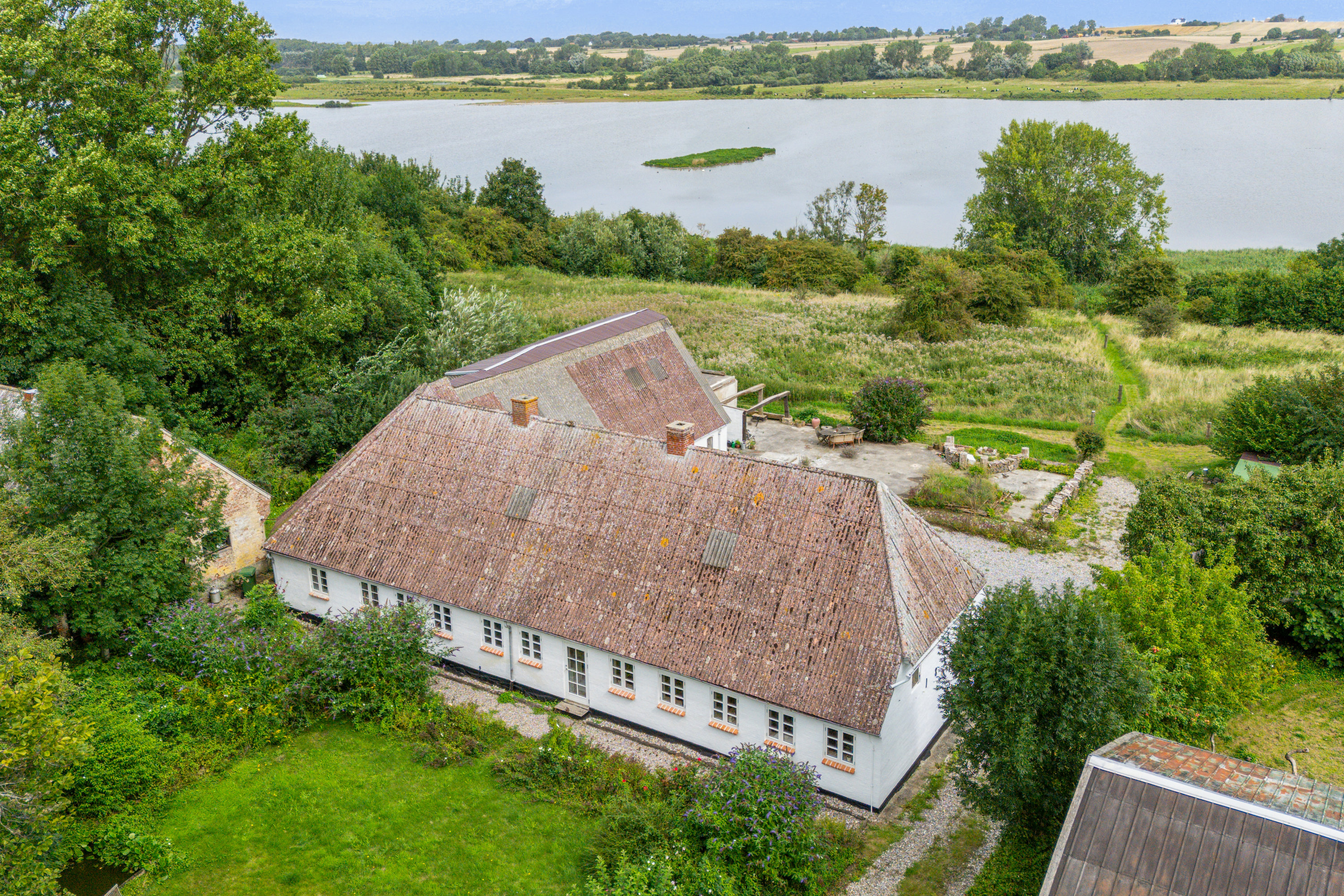Miniaturebillede 1: luftfoto. Billede af Lebymarksvej 8, 5985 Søby Ærø