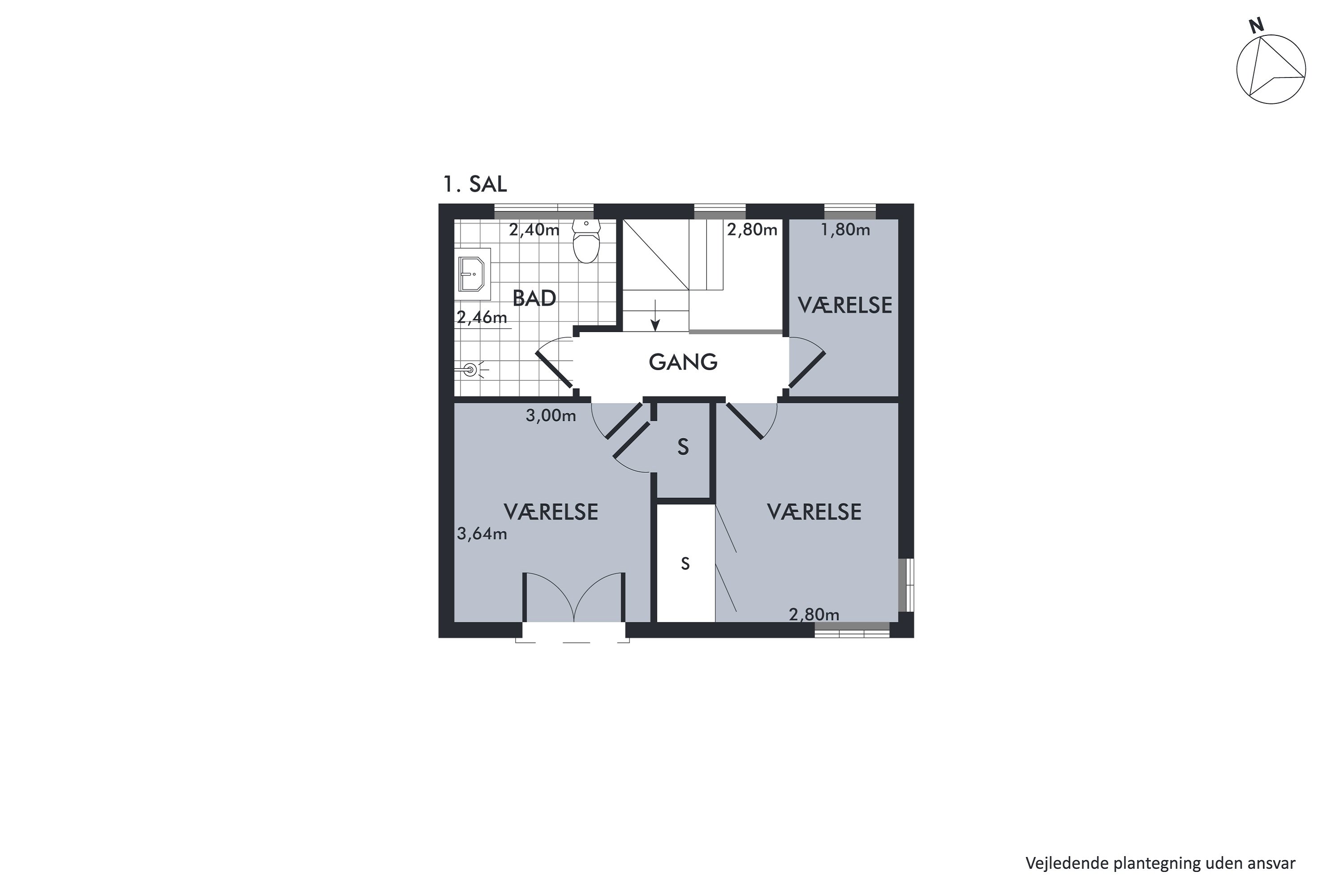 Plantegninger billede af Christian X's Alle 82, 2800 Kongens Lyngby