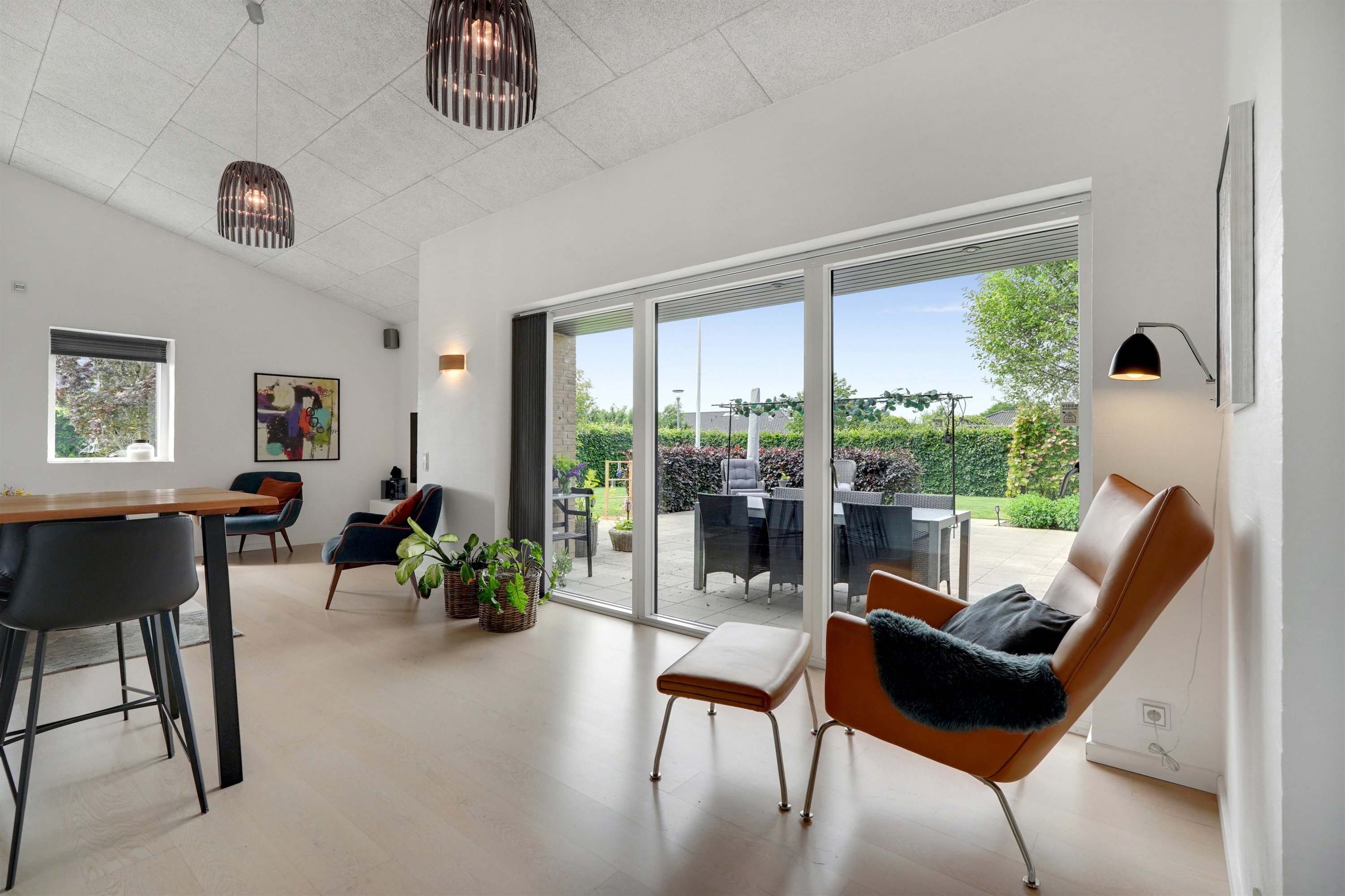 Fremhævet stue billede i fuldskærmstilstand. Billede af Lillevang 95, 7190 Billund