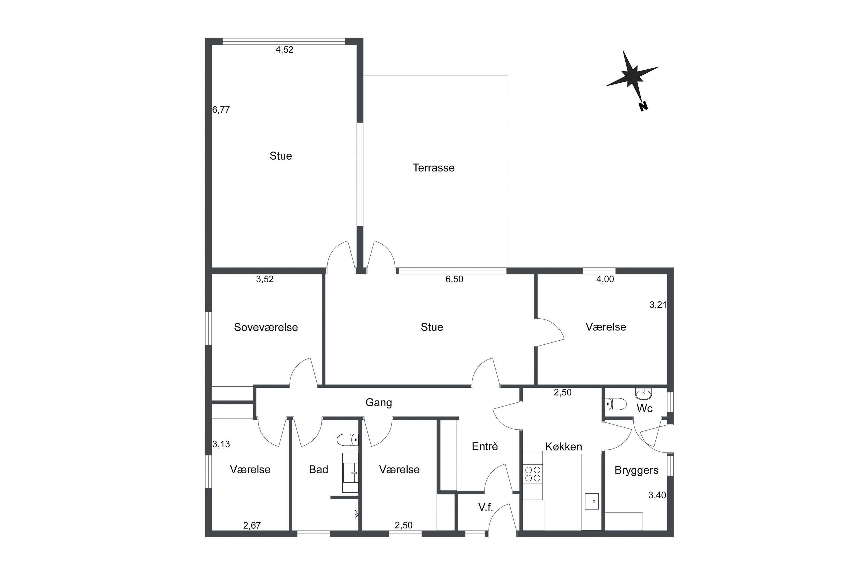 Plantegninger billede af Præstebakken 18, 9830 Tårs