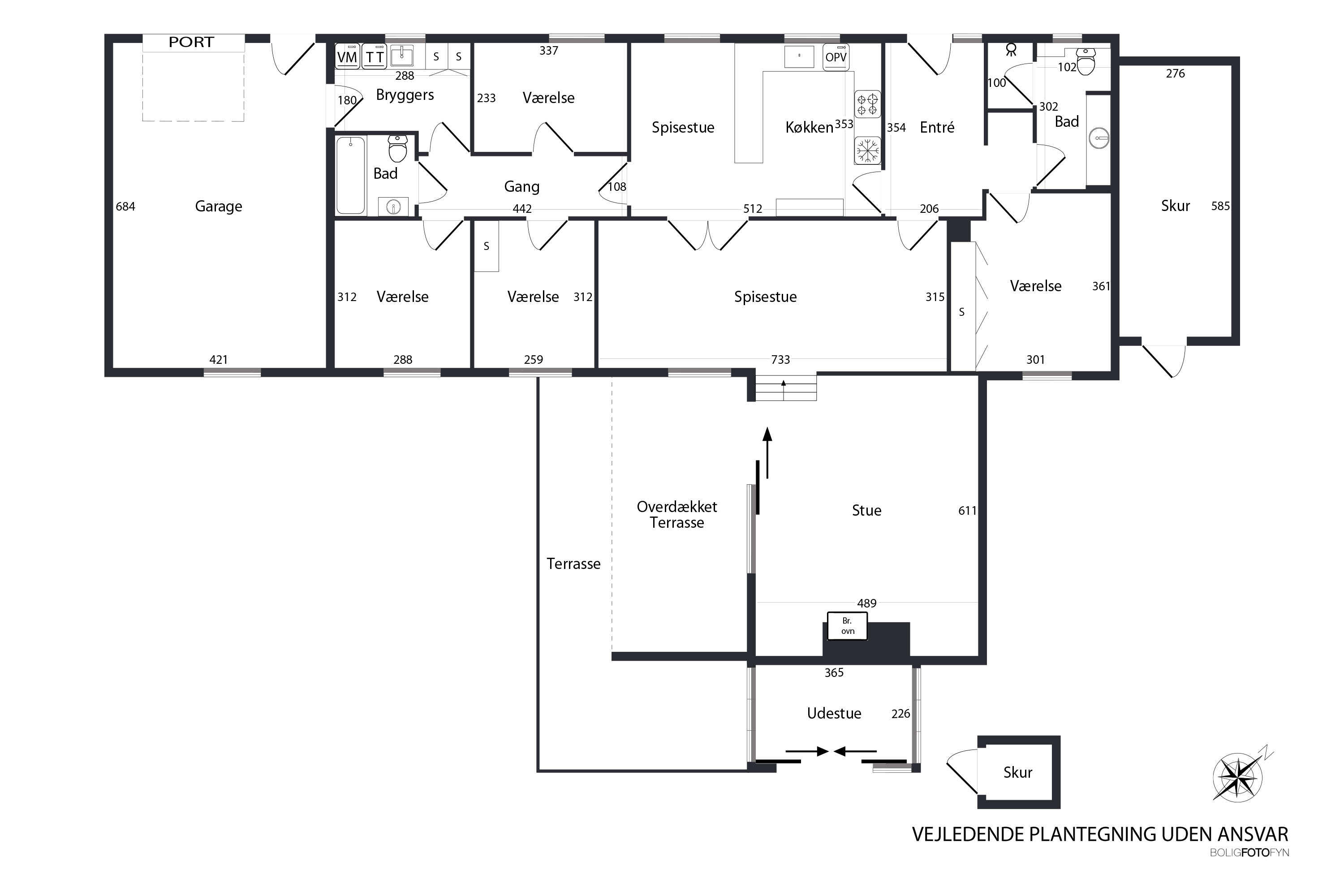 Plantegninger billede af Flintebjergvænget 7, Nr Broby, 5672 Broby