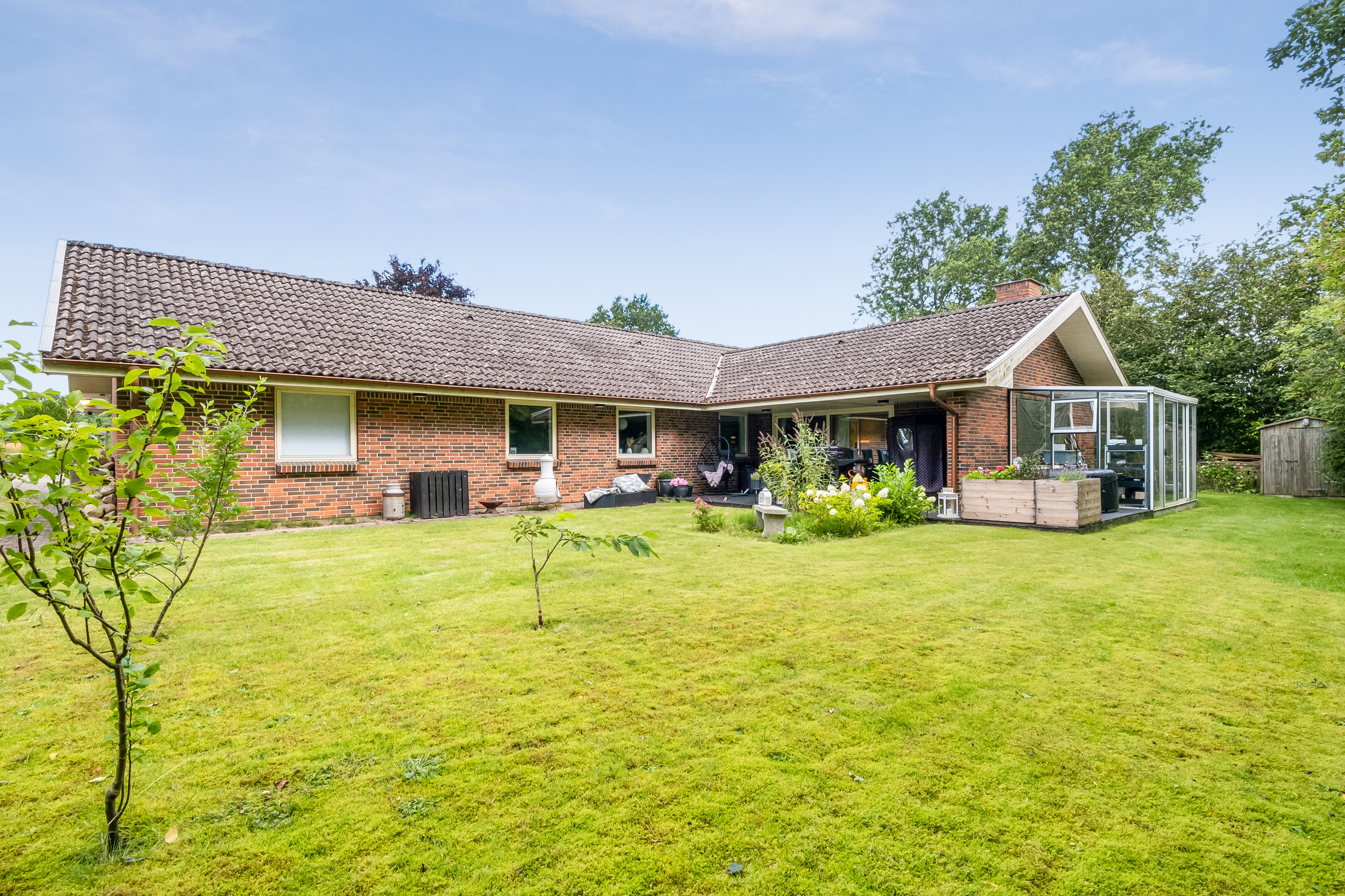 Fremhævet have billede i fuldskærmstilstand. Billede af Flintebjergvænget 7, Nr Broby, 5672 Broby