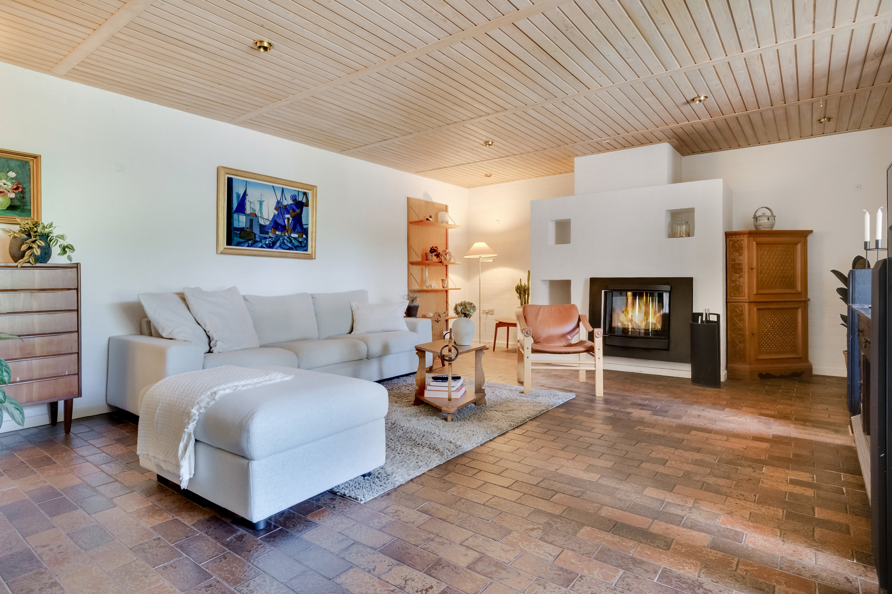 Fremhævet stue billede i fuldskærmstilstand. Billede af Flintebjergvænget 7, Nr Broby, 5672 Broby