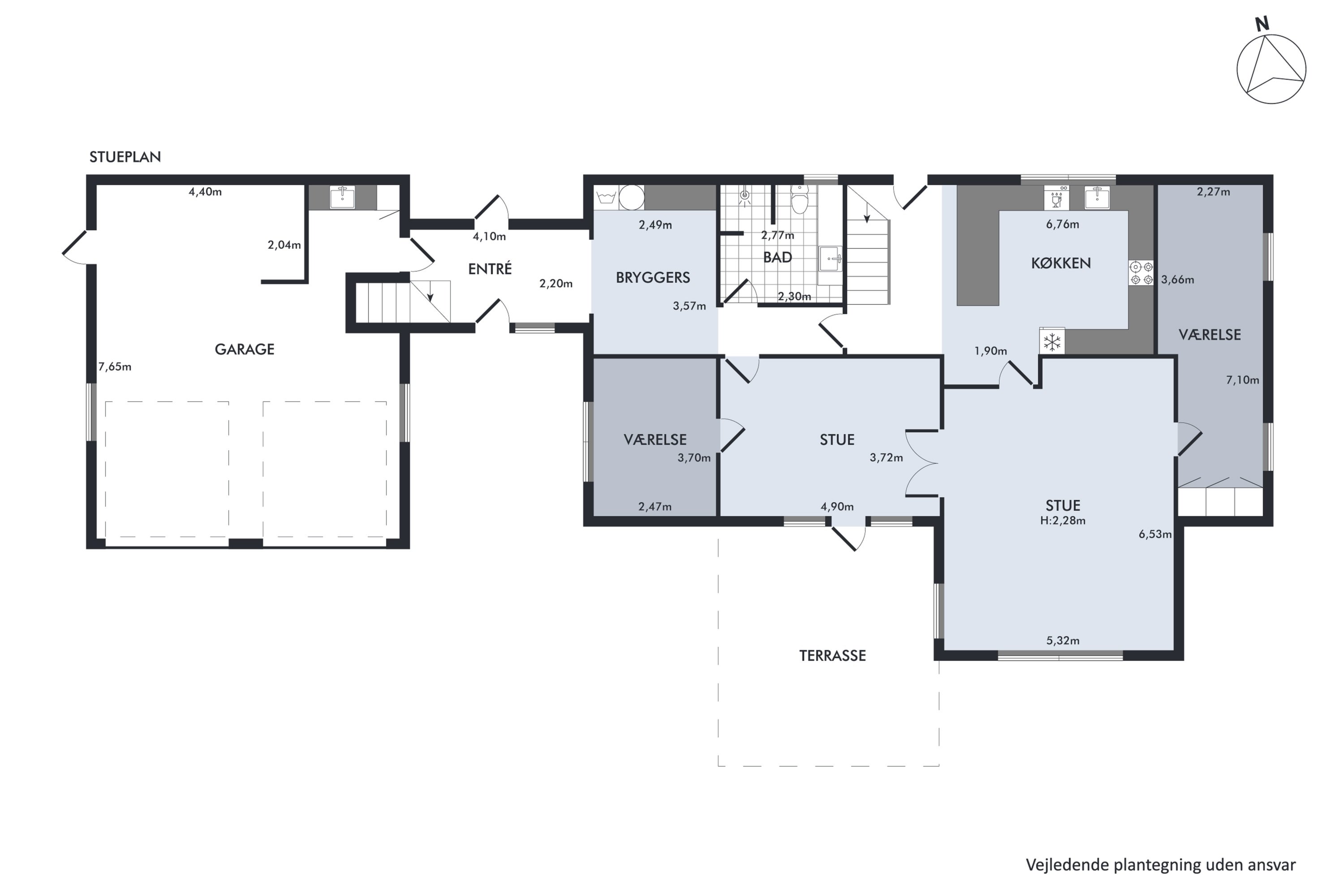 Plantegninger billede af Møllevej 21, 8783 Hornsyld