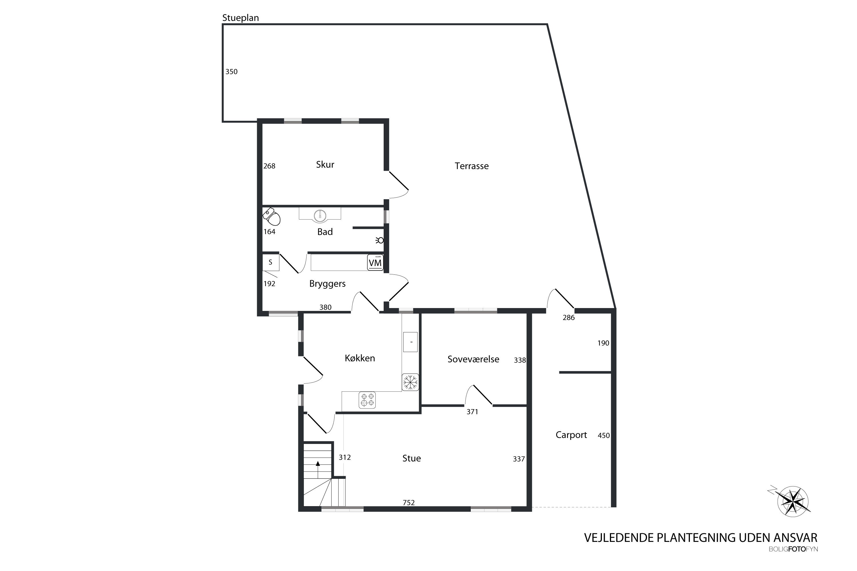 Plantegninger billede af Buchwaldsvej 12, Tommerup St, 5690 Tommerup