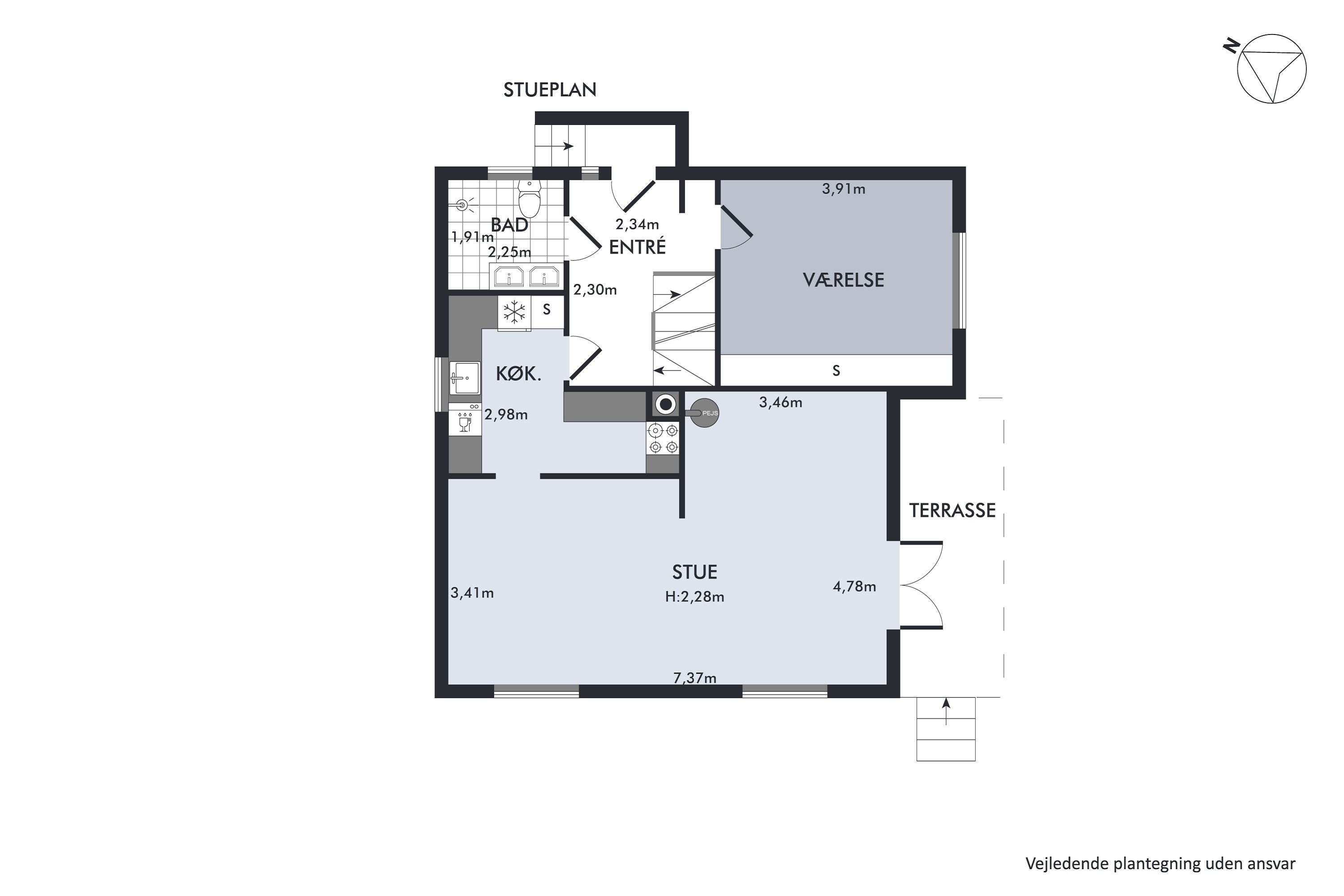 Plantegninger billede af Birkevej 5, 4270 Høng