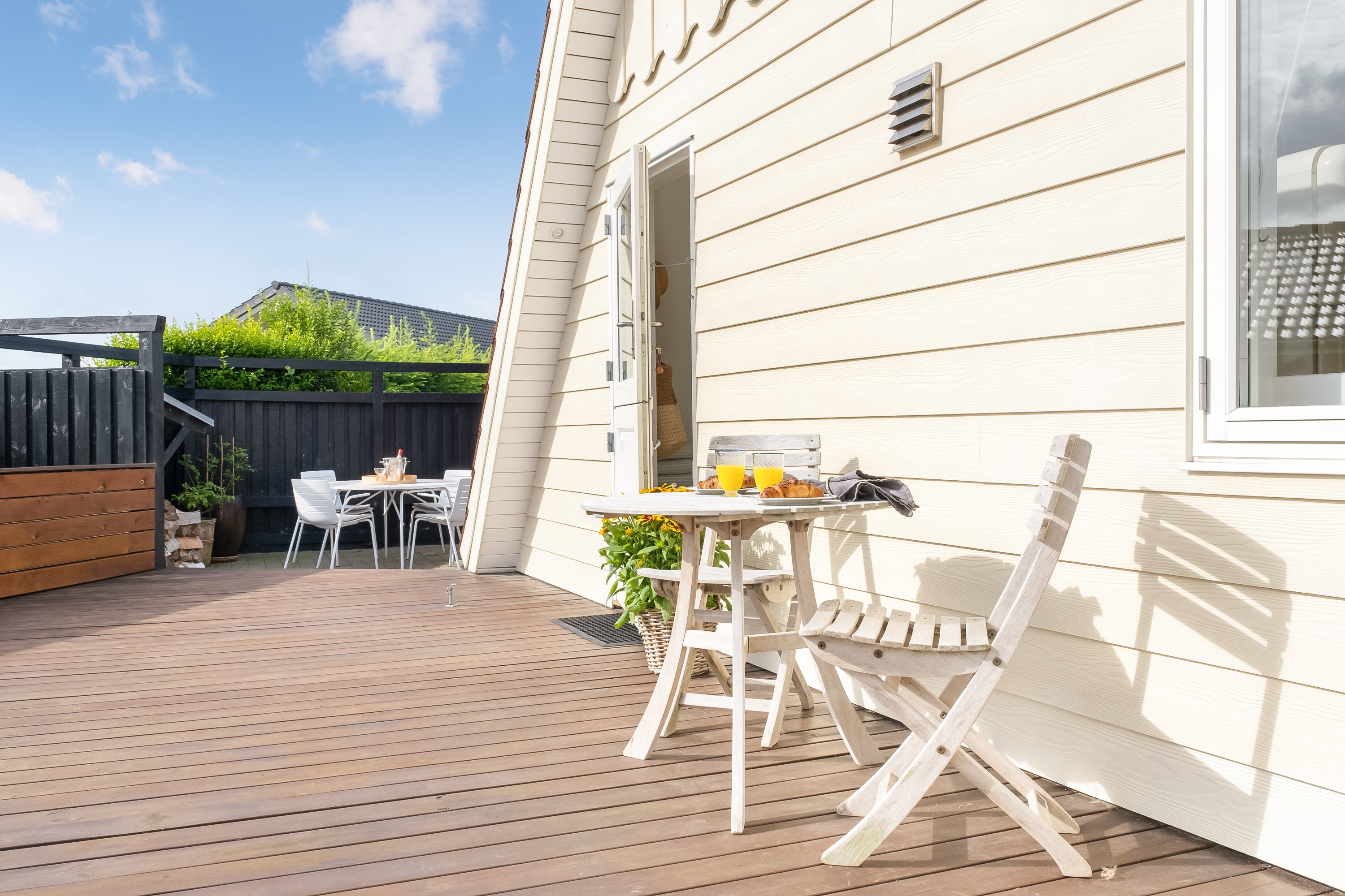 Fremhævet terrasse billede i fuldskærmstilstand. Billede af Kløvervej 43, 5300 Kerteminde