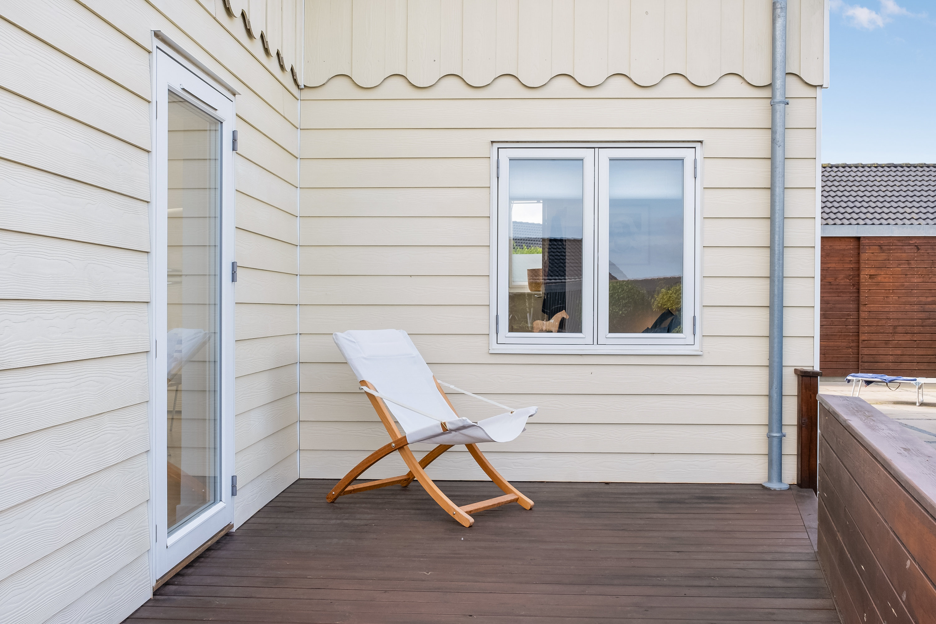 Fremhævet terrasse billede i fuldskærmstilstand. Billede af Kløvervej 43, 5300 Kerteminde