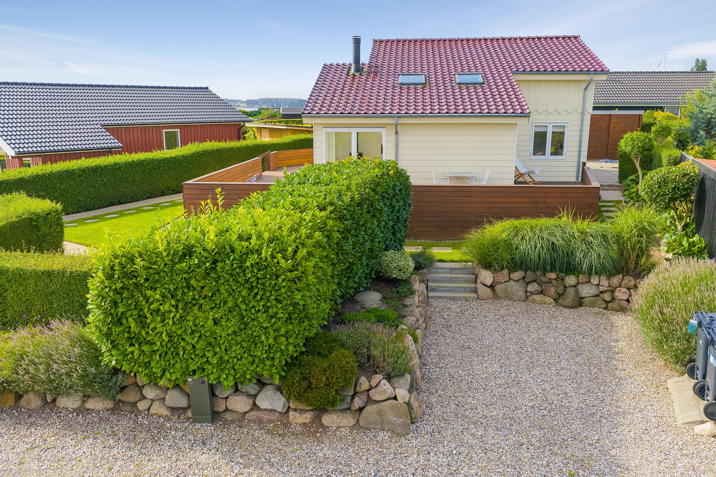 Fremhævet facade billede i fuldskærmstilstand. Billede af Kløvervej 43, 5300 Kerteminde