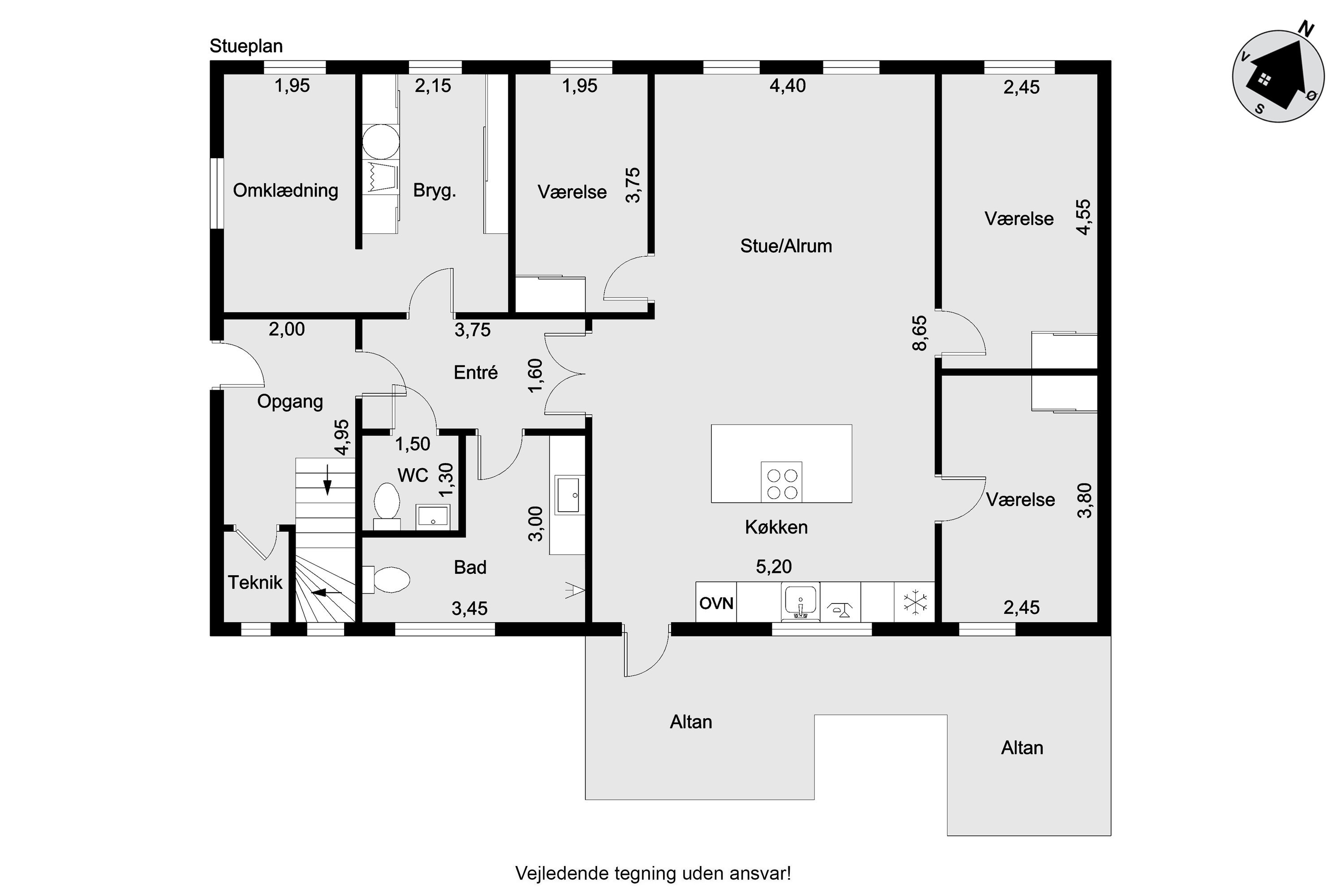 Plantegninger billede af Danmarksgade 14, st.., 7500 Holstebro