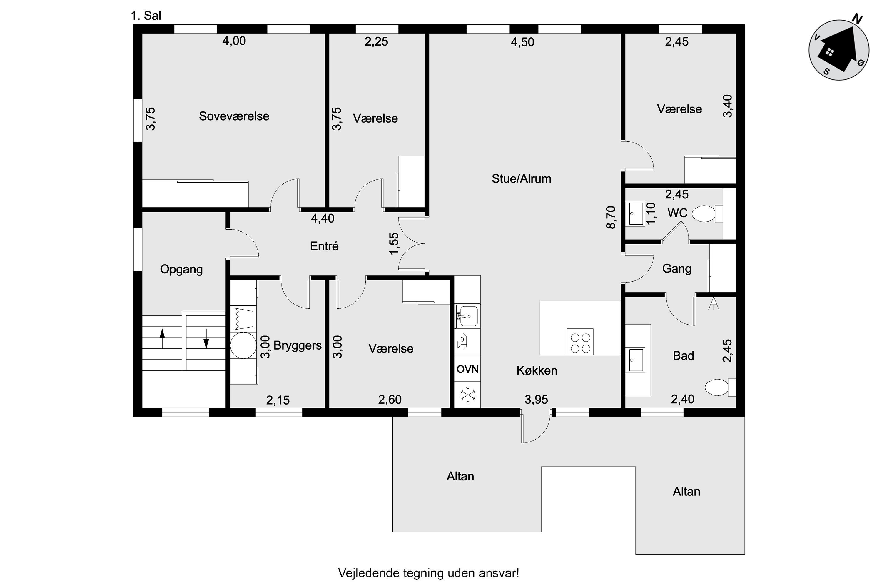 Plantegninger billede af Danmarksgade 14, 1., 7500 Holstebro