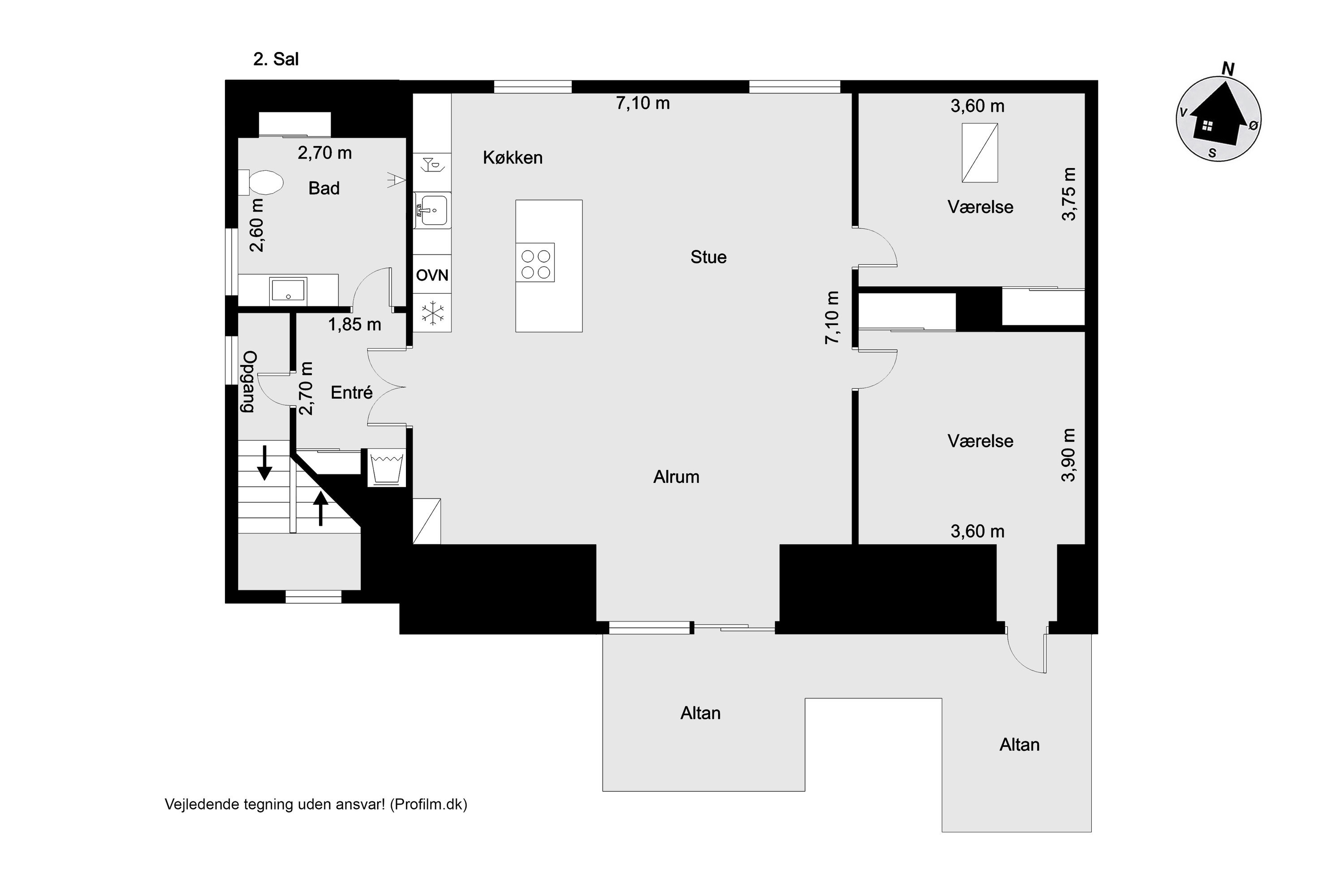 Plantegninger billede af Danmarksgade 14, 2., 7500 Holstebro
