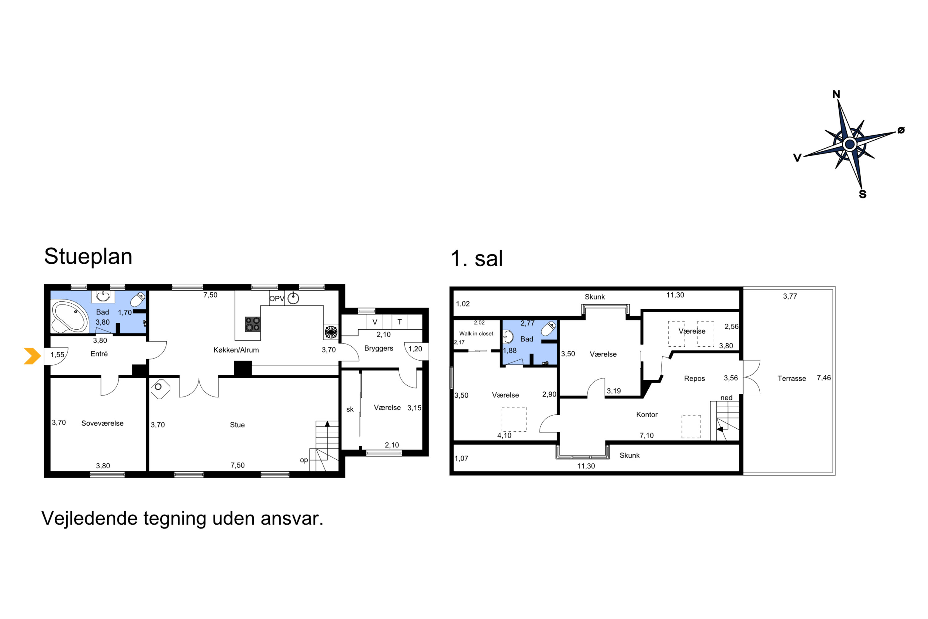 Plantegninger billede af Villendrupvej 22, Villendrup, 8543 Hornslet
