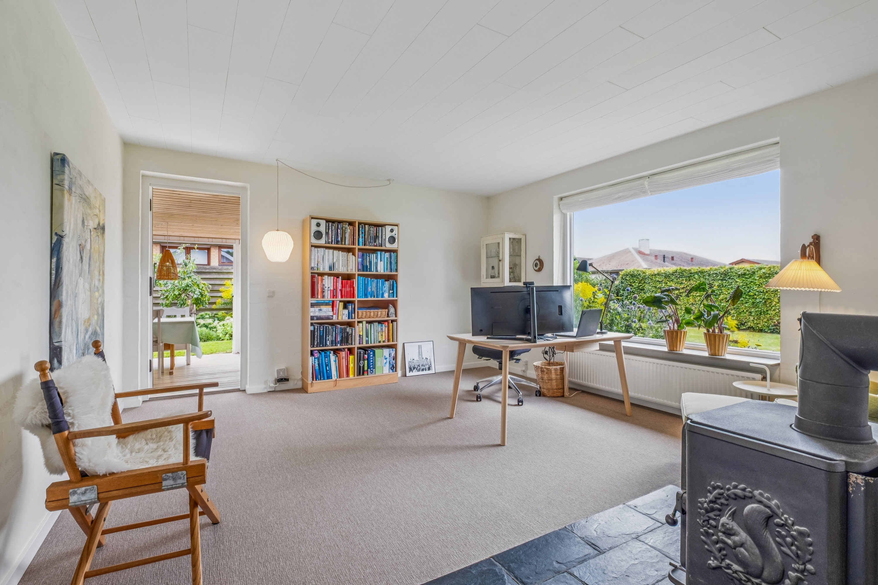 Fremhævet stue billede i fuldskærmstilstand. Billede af Præstevænget 10, 8732 Hovedgård