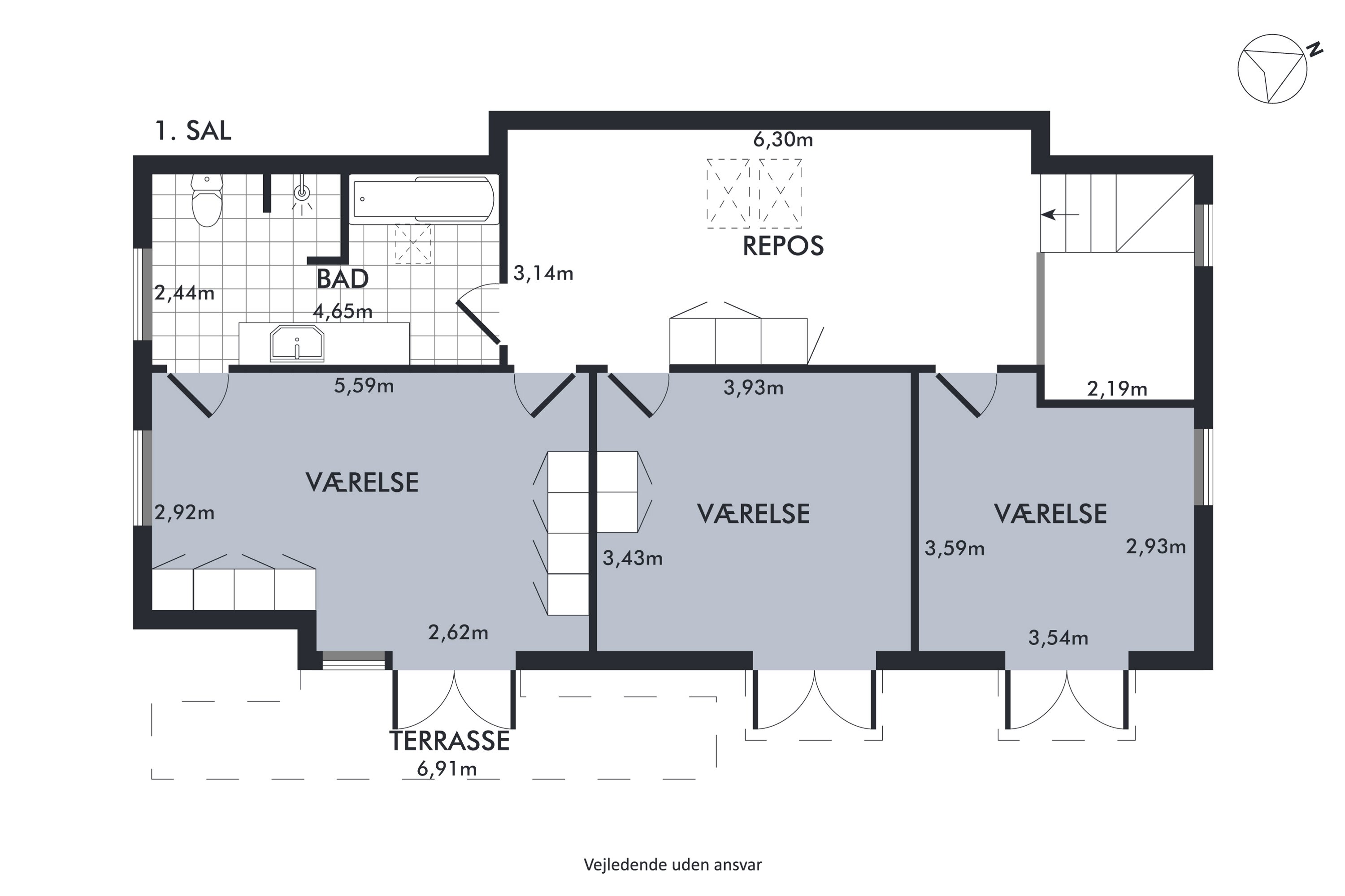 Plantegninger billede af Bækbjerg 8, Rinkenæs, 6300 Gråsten