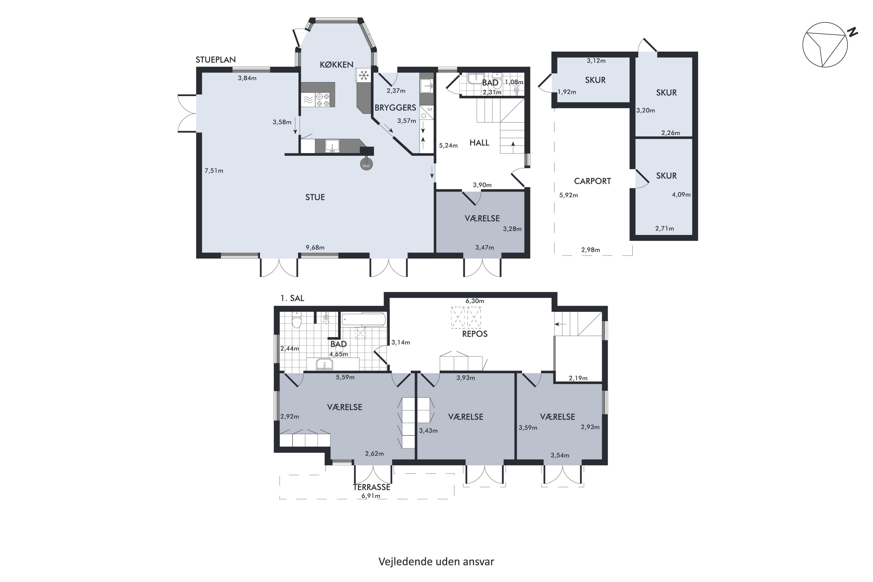 Plantegninger billede af Bækbjerg 8, Rinkenæs, 6300 Gråsten