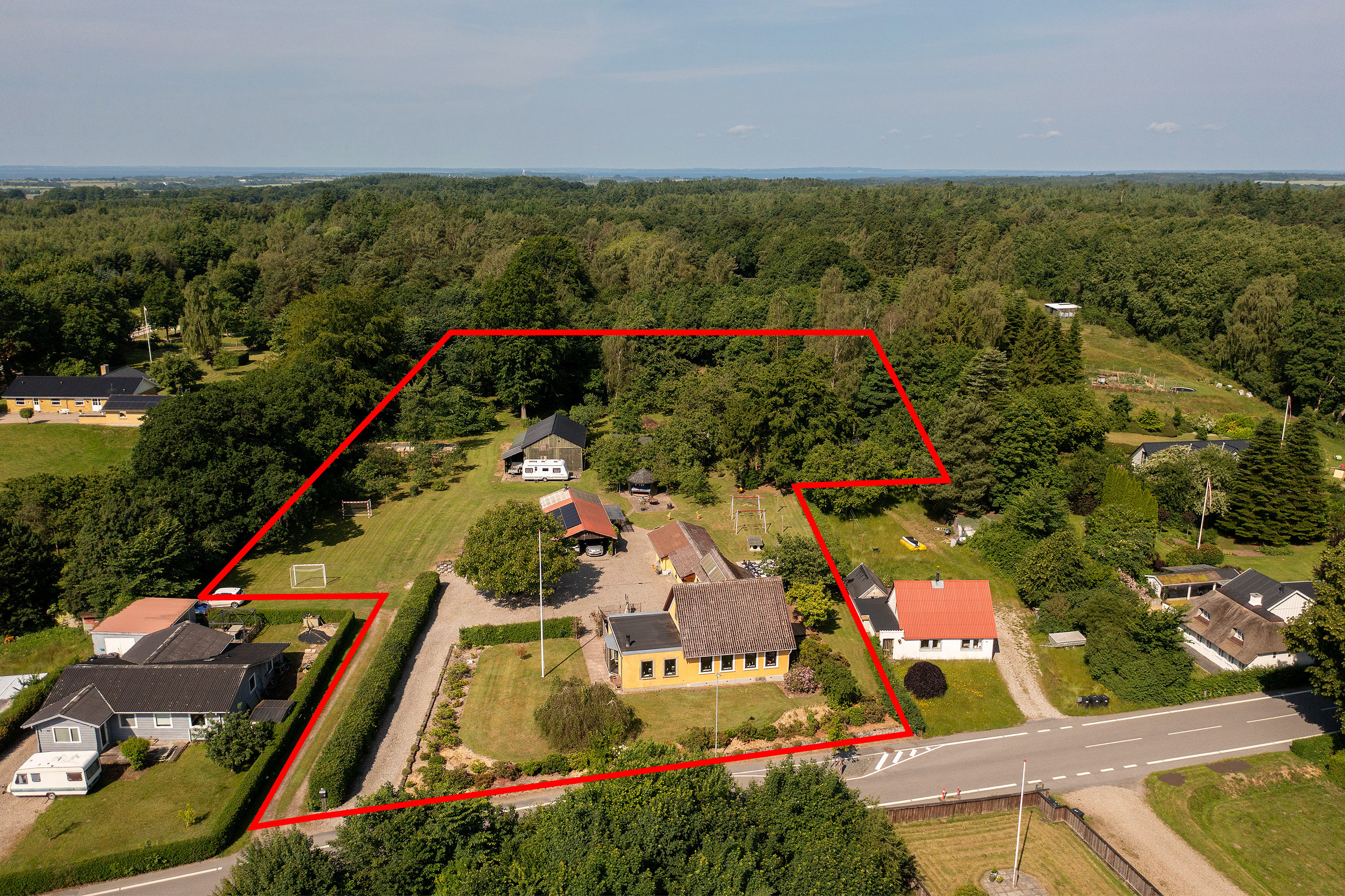 Villa: Facade på Søndergade 163, Lunghøj, 5591 Gelsted