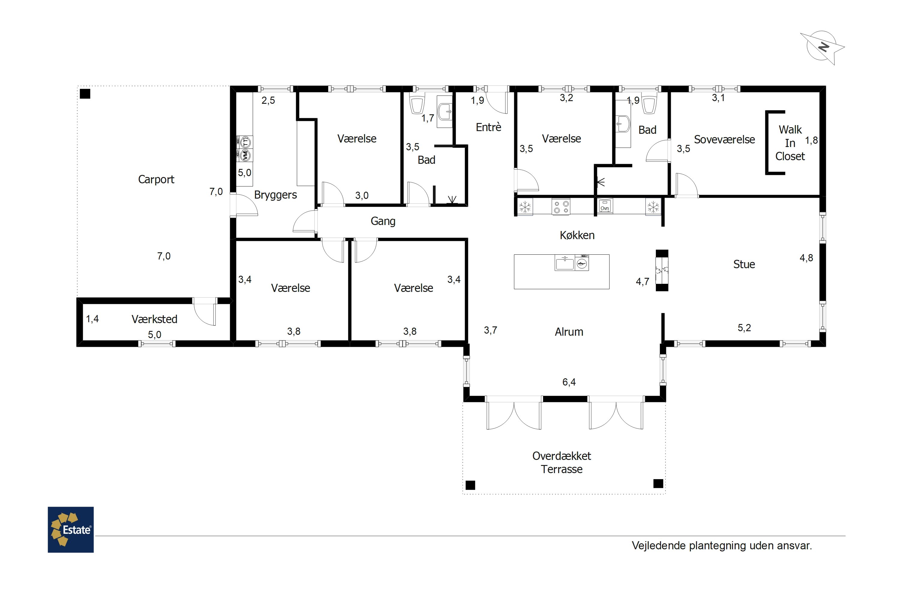 Plantegninger billede af Læhegnet 1, 7190 Billund