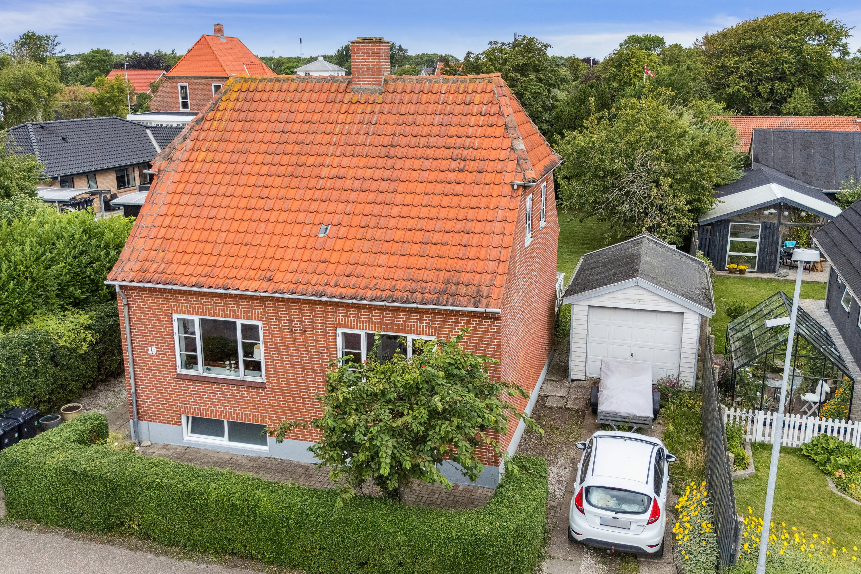 Fremhævet set fra haven billede i fuldskærmstilstand. Billede af Solhøjvej 19, 7700 Thisted