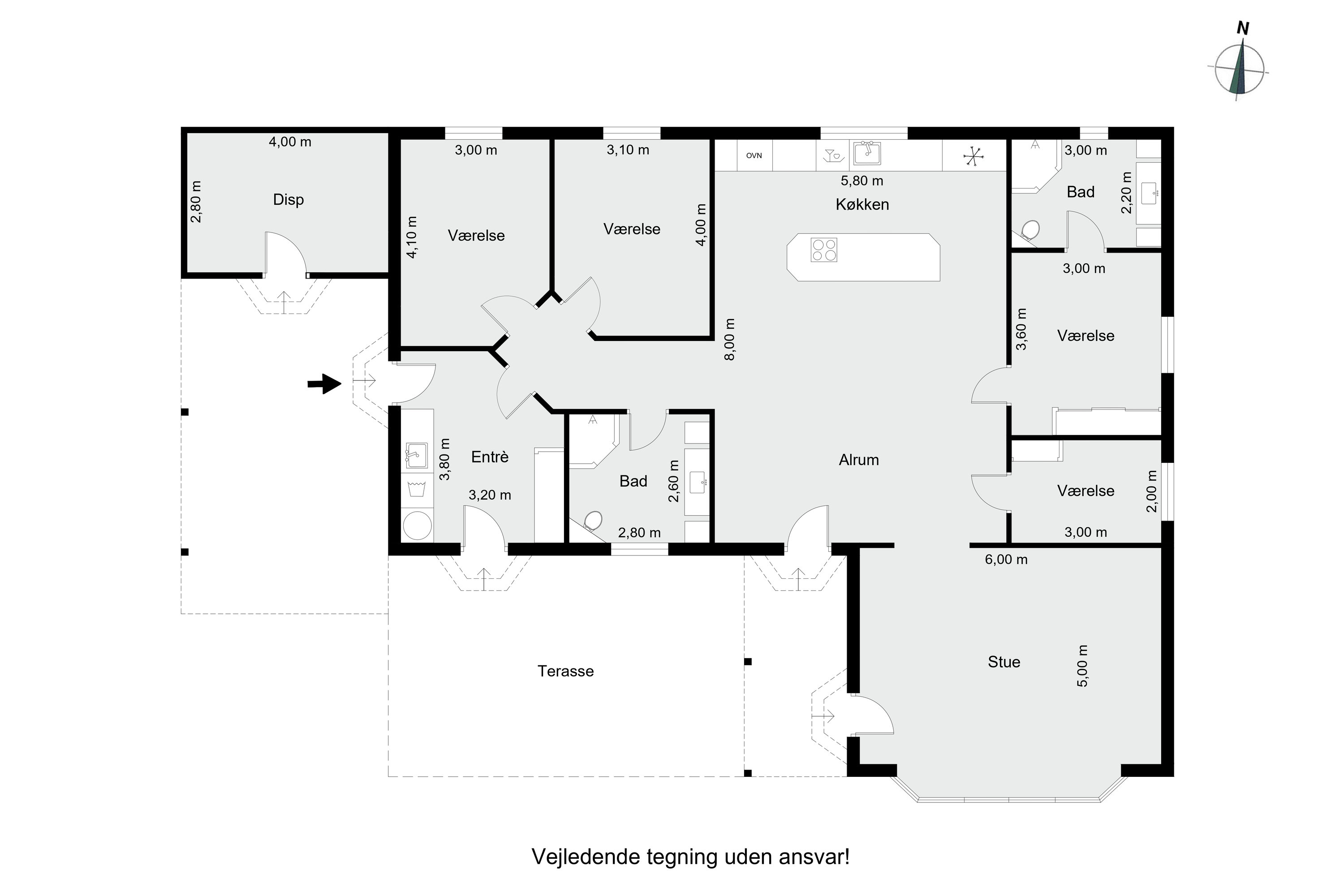 Plantegninger billede af Tulipanvænget 1, Hammershøj, 8830 Tjele