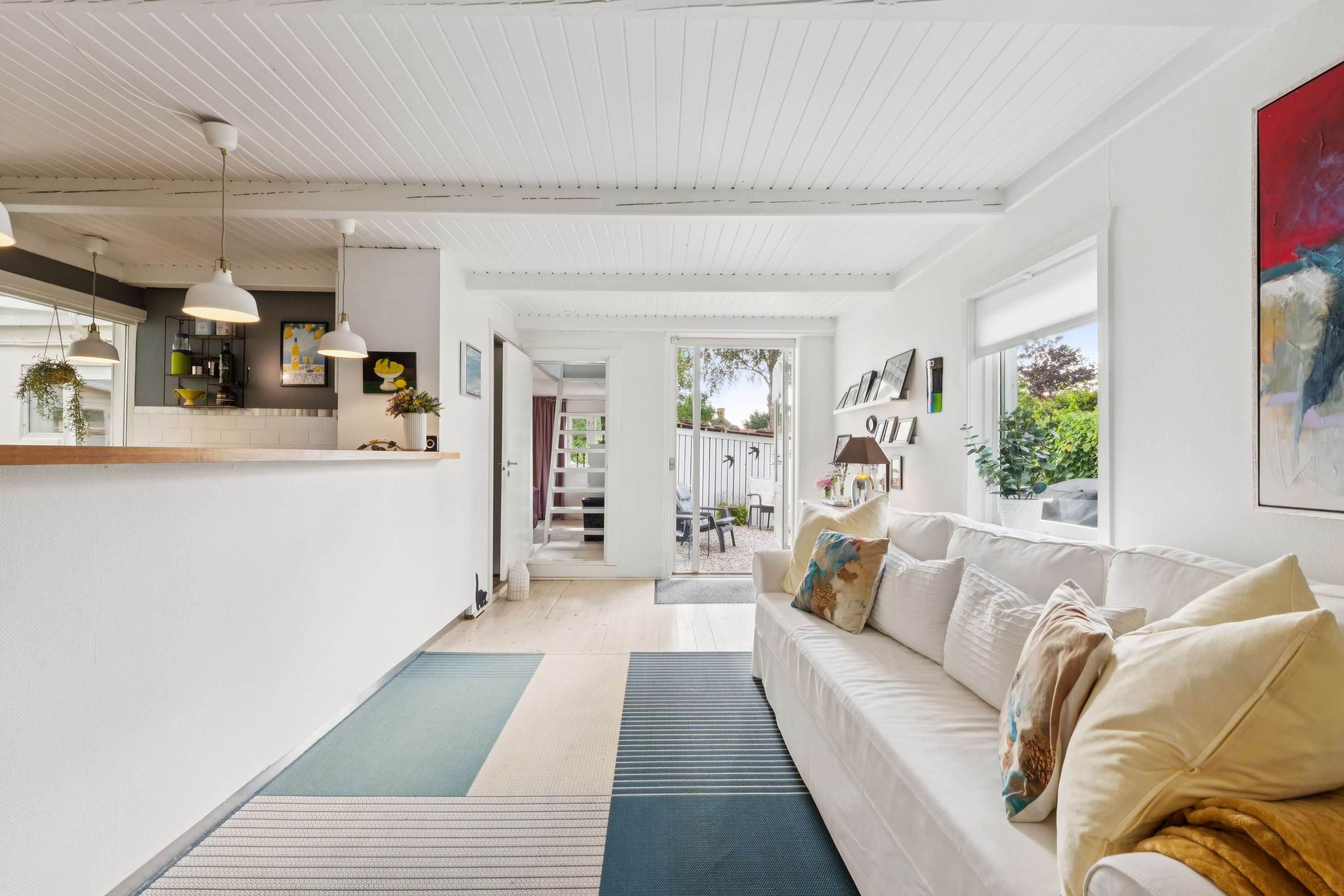 Fremhævet stue billede i fuldskærmstilstand. Billede af Kettingevej 23, 2970 Hørsholm