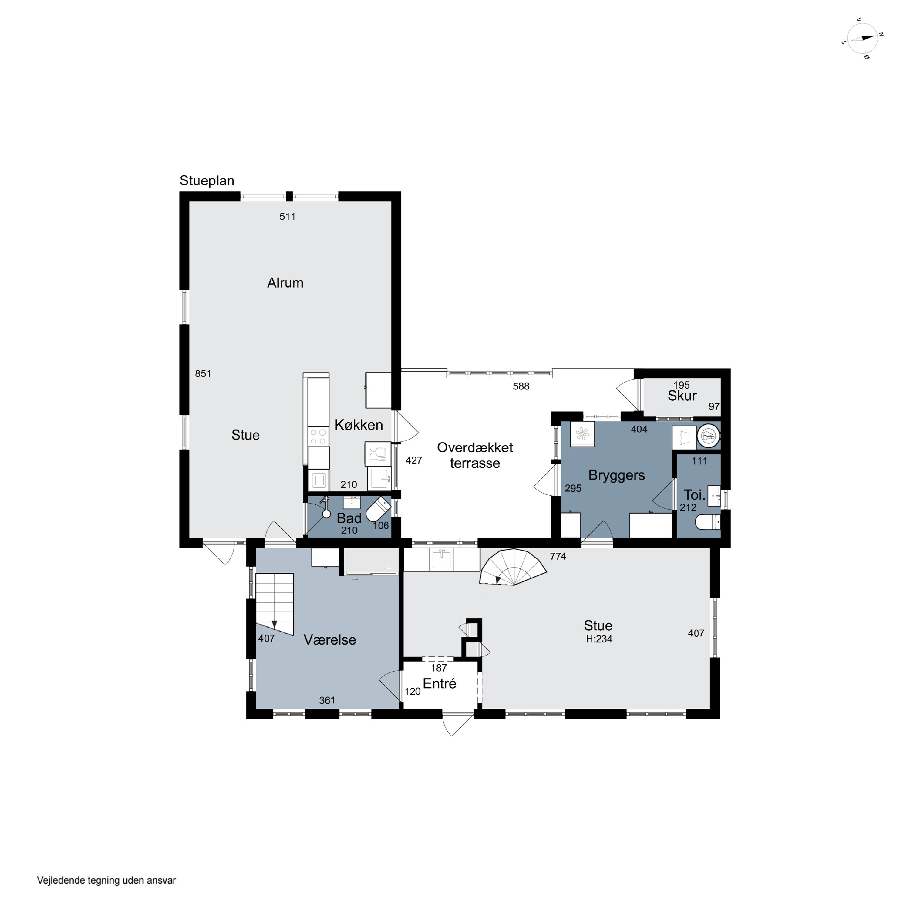 Plantegninger billede af Kettingevej 23, 2970 Hørsholm