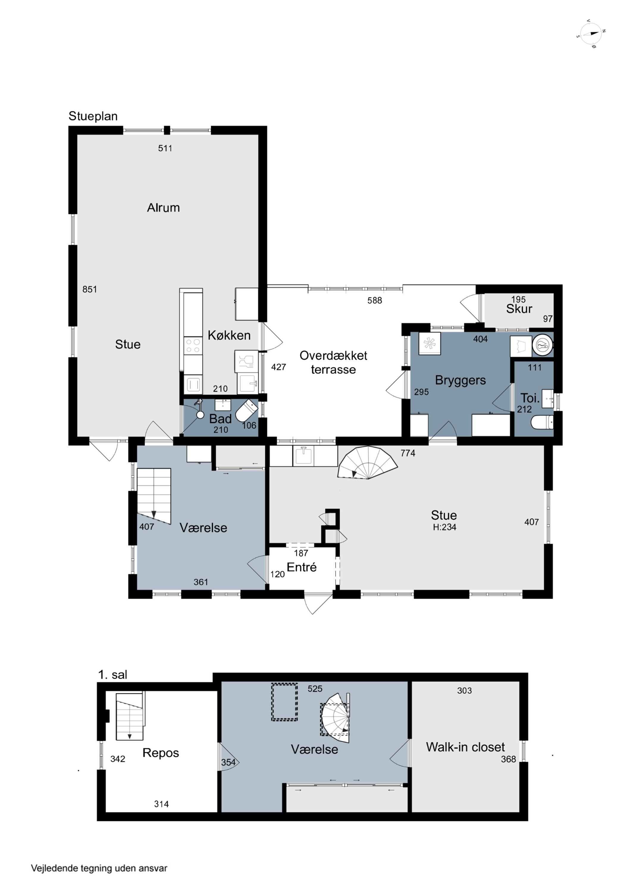 Plantegninger billede af Kettingevej 23, 2970 Hørsholm