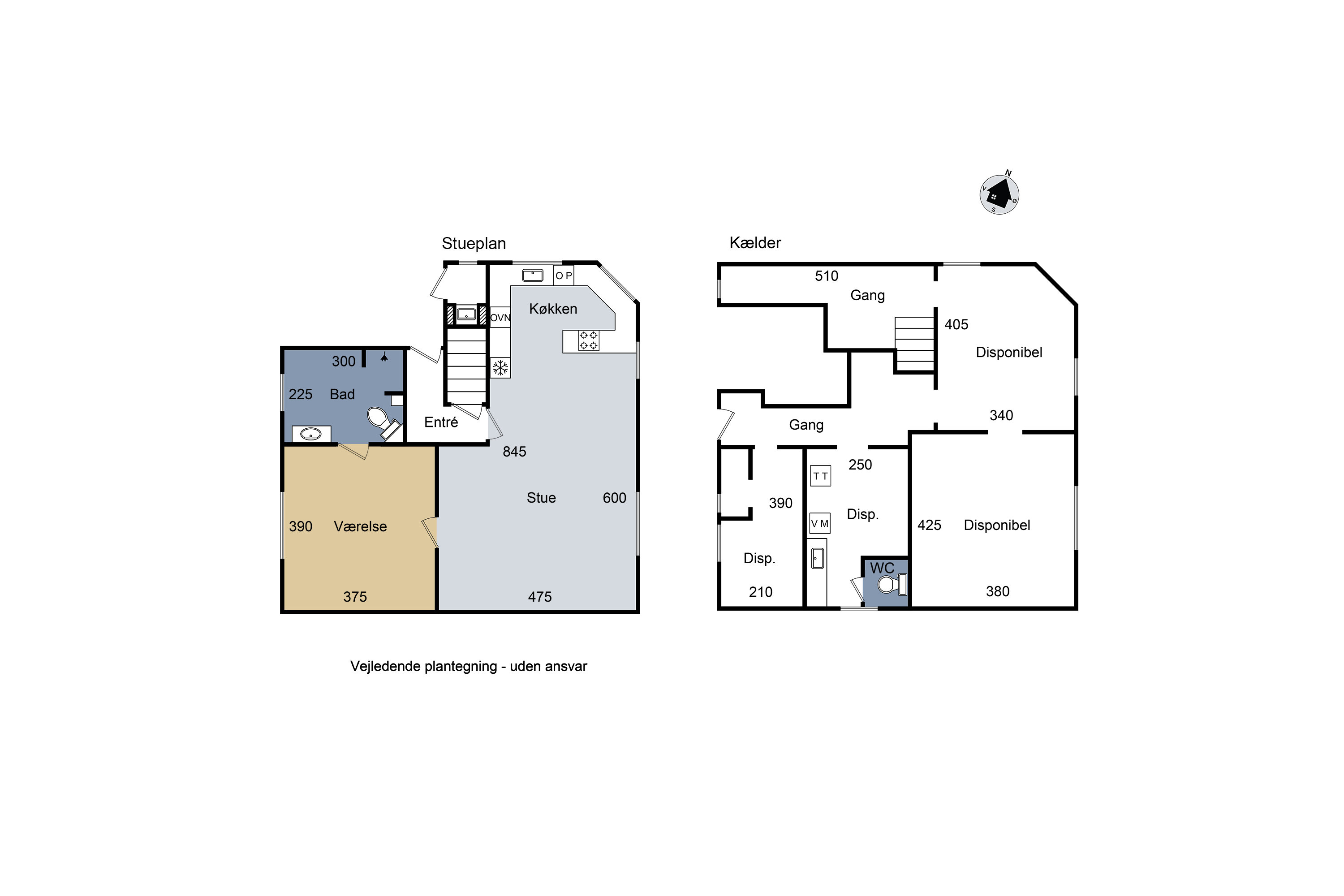 Plantegninger billede af Elmevej 4, st.., Slagelse, 4200 Slagelse