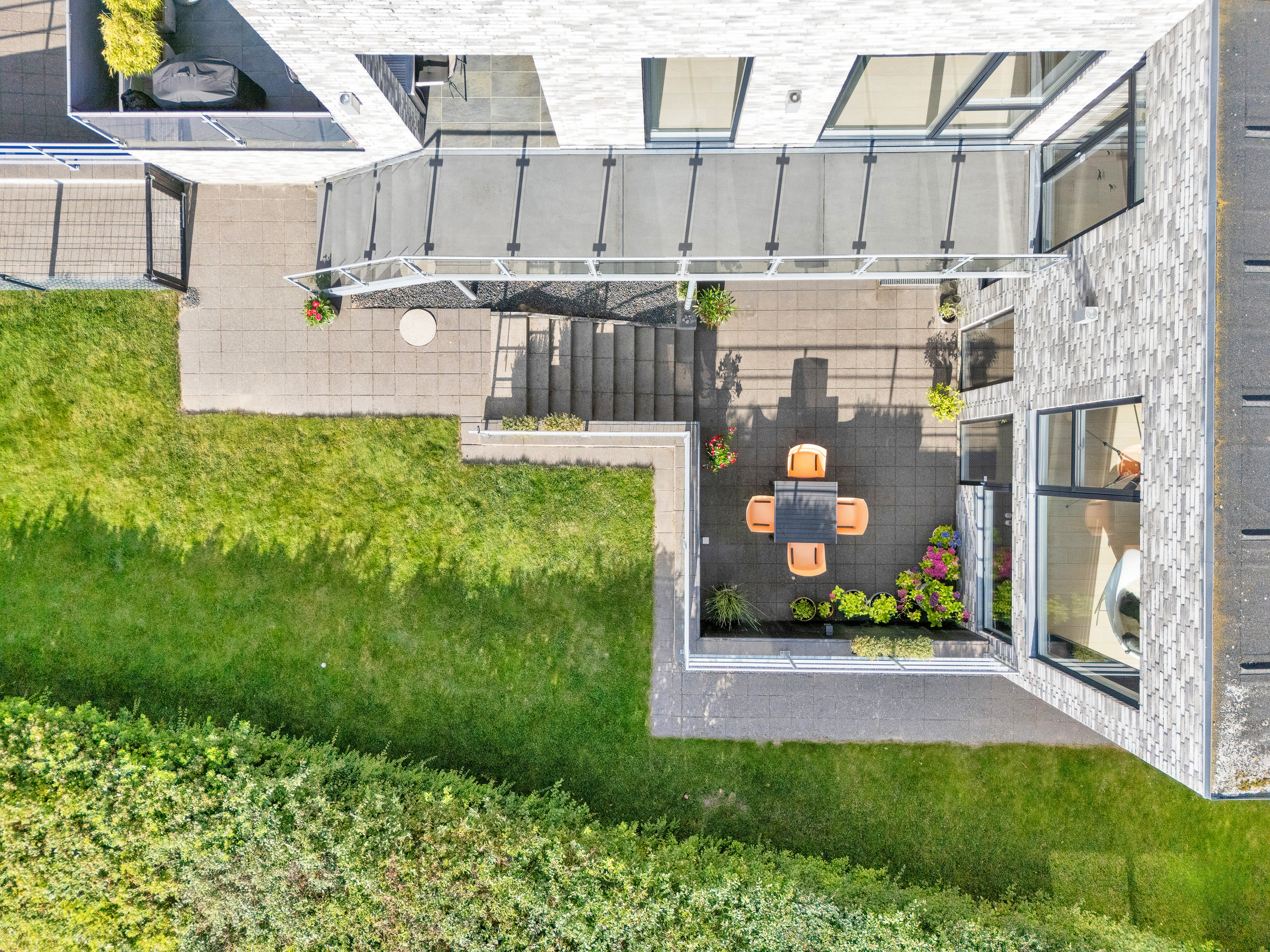 Fremhævet luftfoto billede i fuldskærmstilstand. Billede af Elmehaven 93, 8520 Lystrup