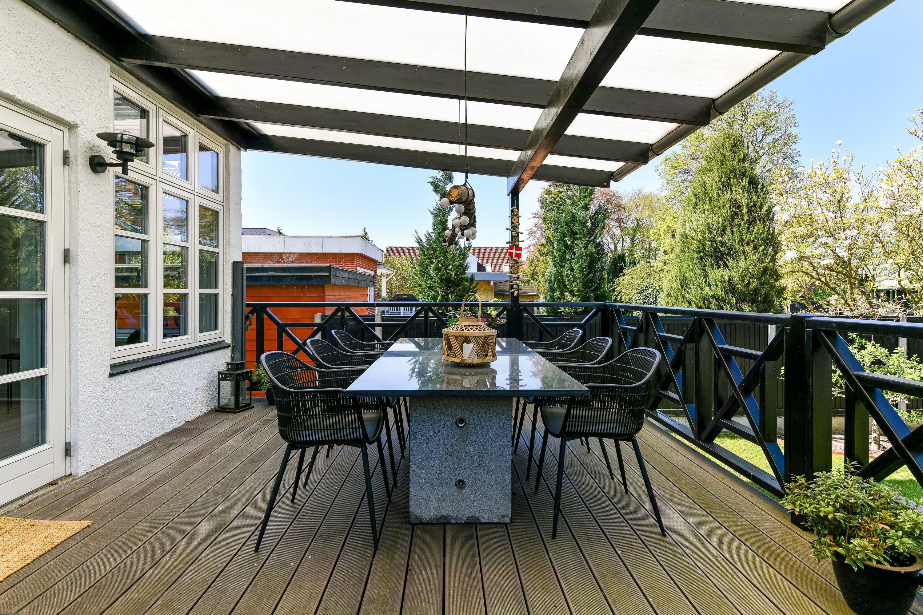 Fremhævet terrasse billede i fuldskærmstilstand. Billede af Jernbanegade 23, 7200 Grindsted