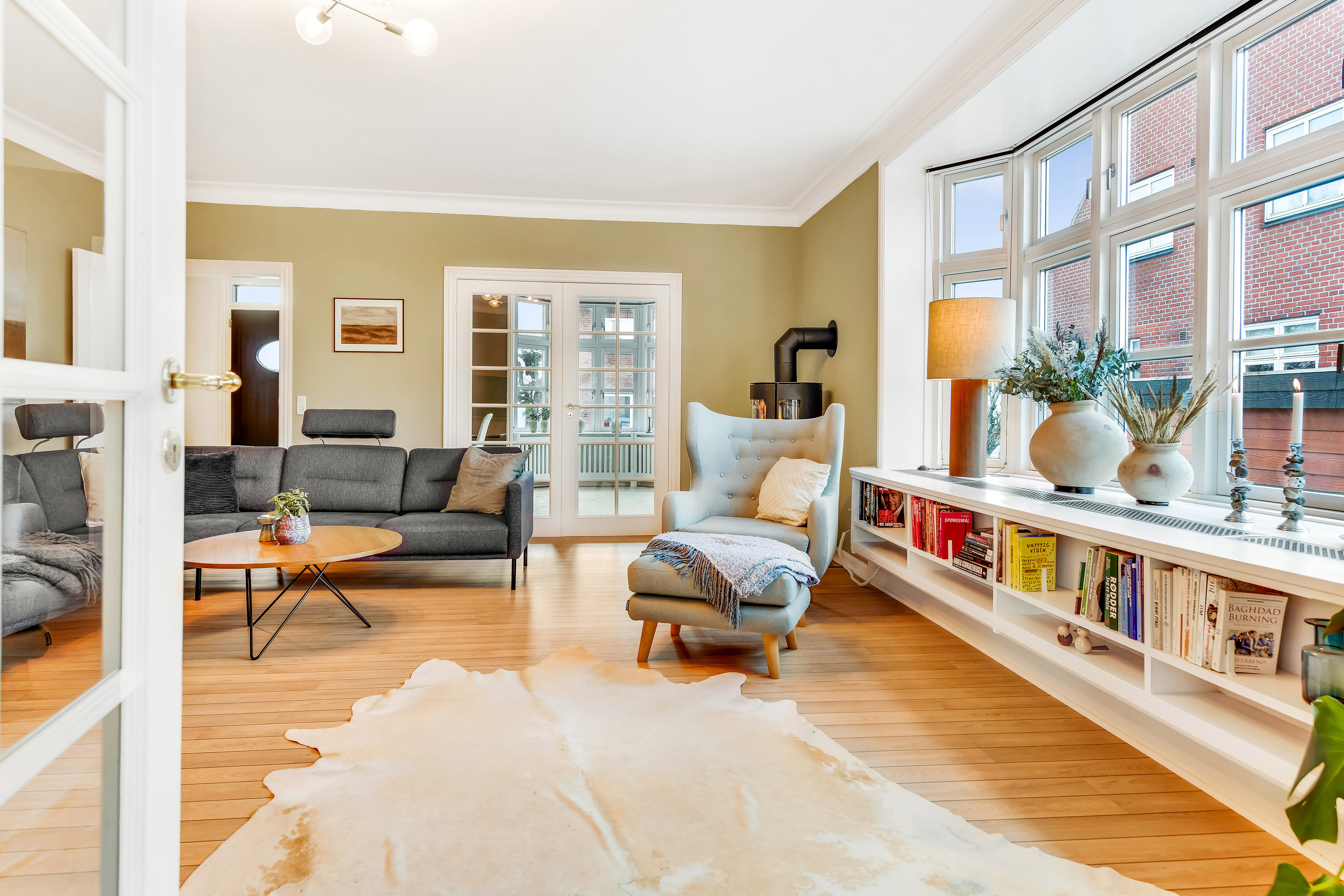 Fremhævet stue billede i fuldskærmstilstand. Billede af Jernbanegade 23, 7200 Grindsted