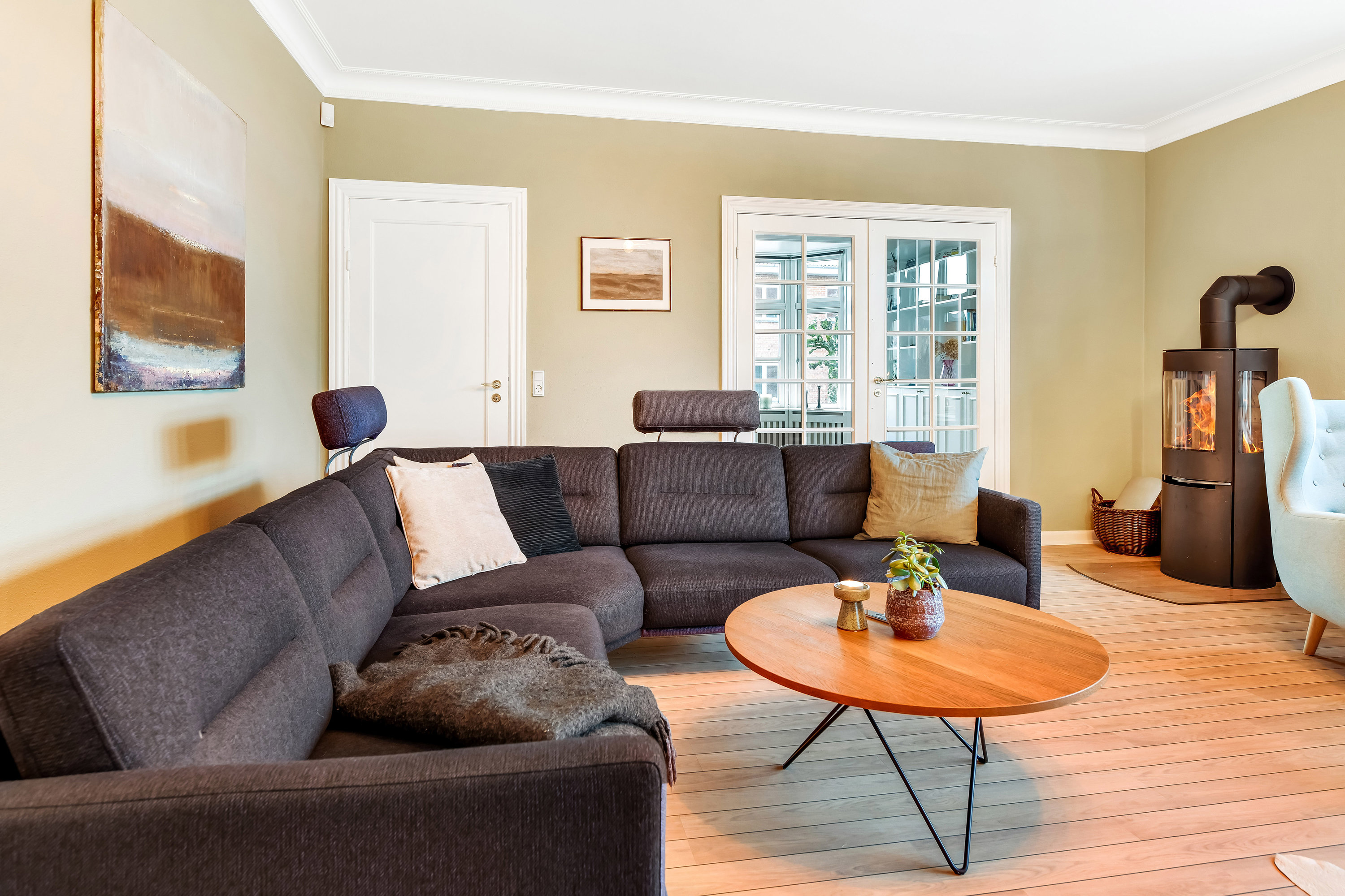 Fremhævet stue billede i fuldskærmstilstand. Billede af Jernbanegade 23, 7200 Grindsted