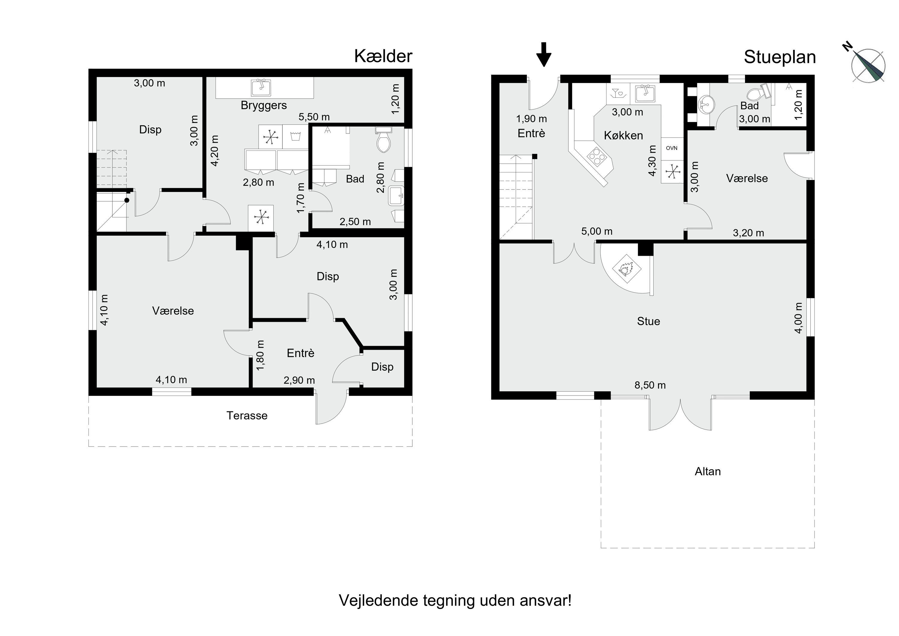 Plantegninger billede af Dollerupvej 176, 8800 Viborg
