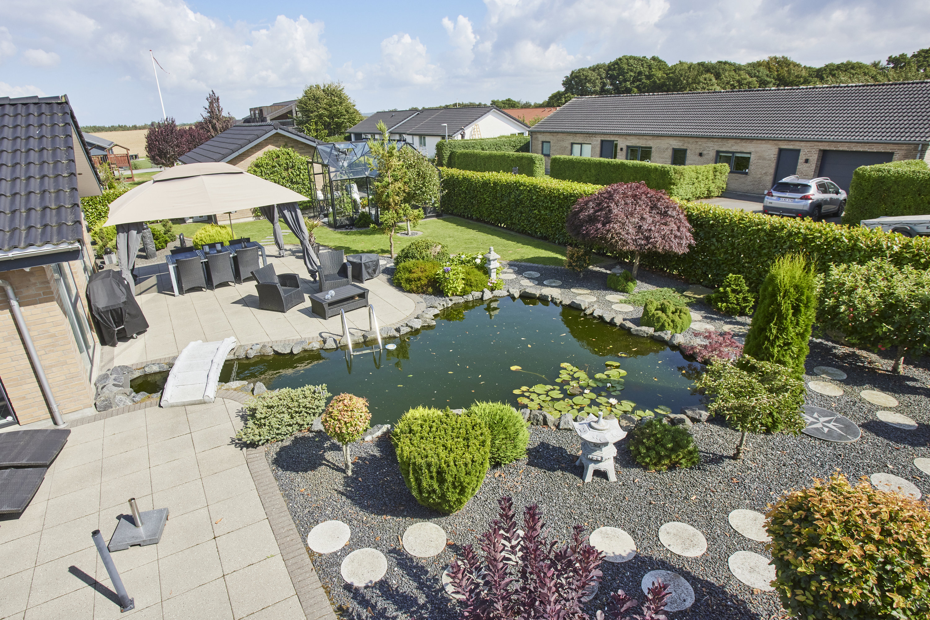 Fremhævet have billede i fuldskærmstilstand. Billede af Lundager 1, Ørum, 8830 Tjele