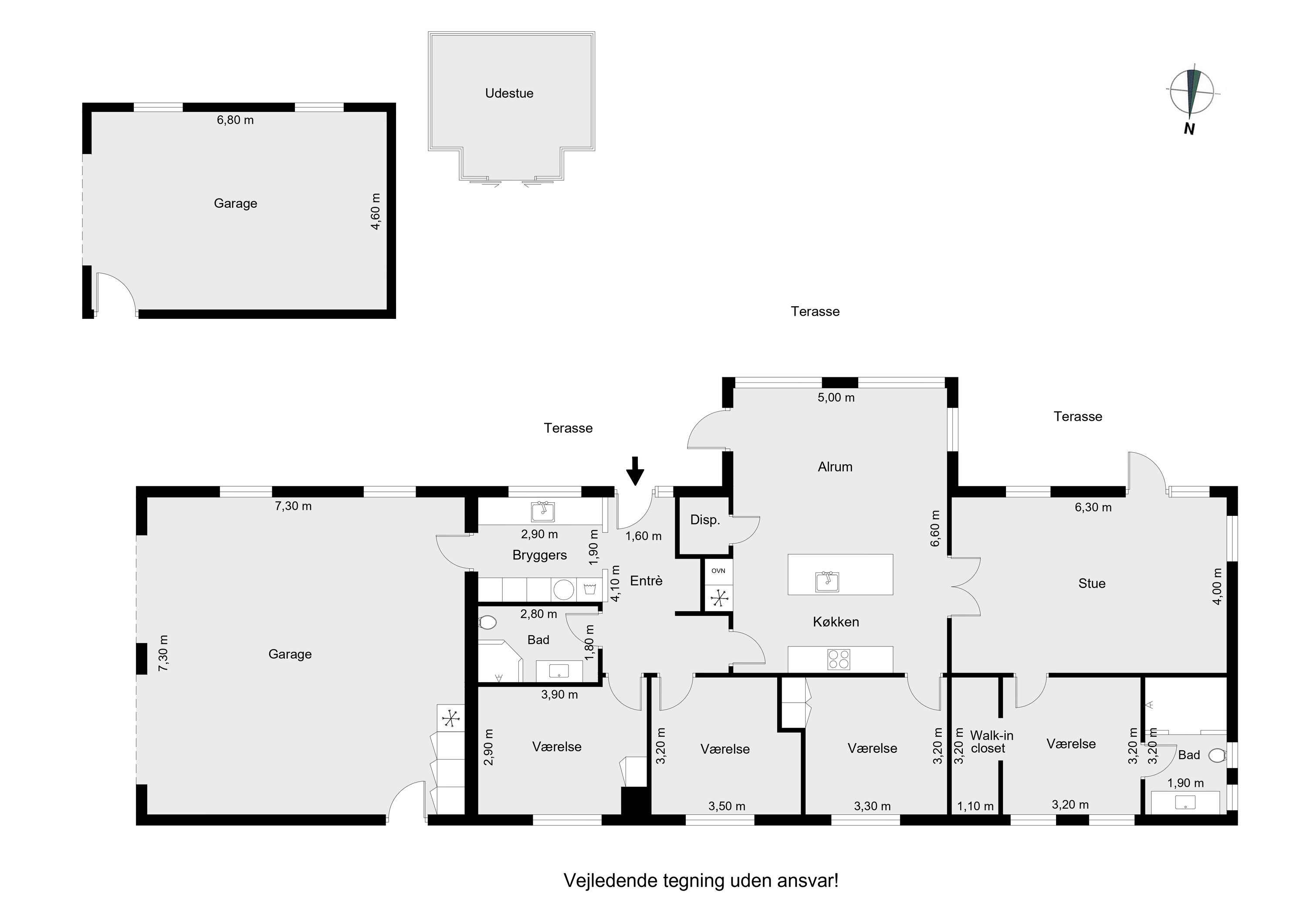 Plantegninger billede af Lundager 1, Ørum, 8830 Tjele