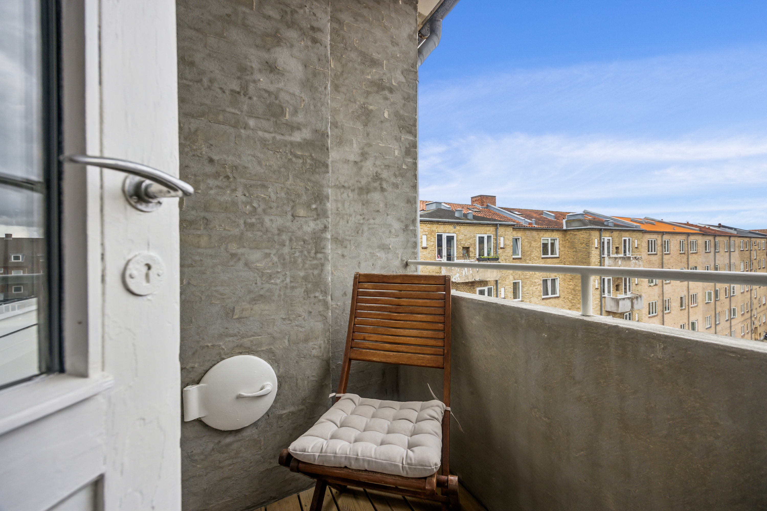 Fremhævet terrasse billede i fuldskærmstilstand. Billede af Vendsysselgade 26, 4. th., 9000 Aalborg