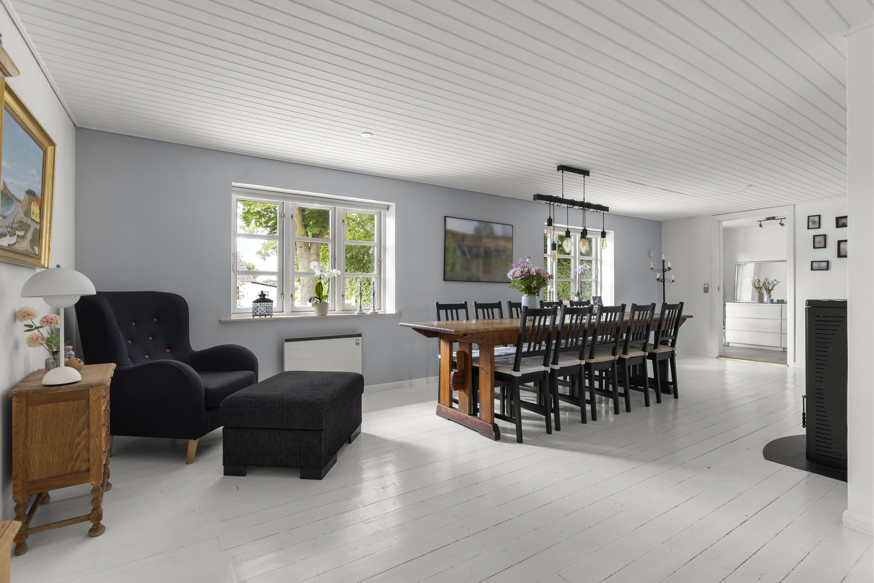 Fremhævet stue billede i fuldskærmstilstand. Billede af Halsebyvej 107, Halseby, 4220 Korsør