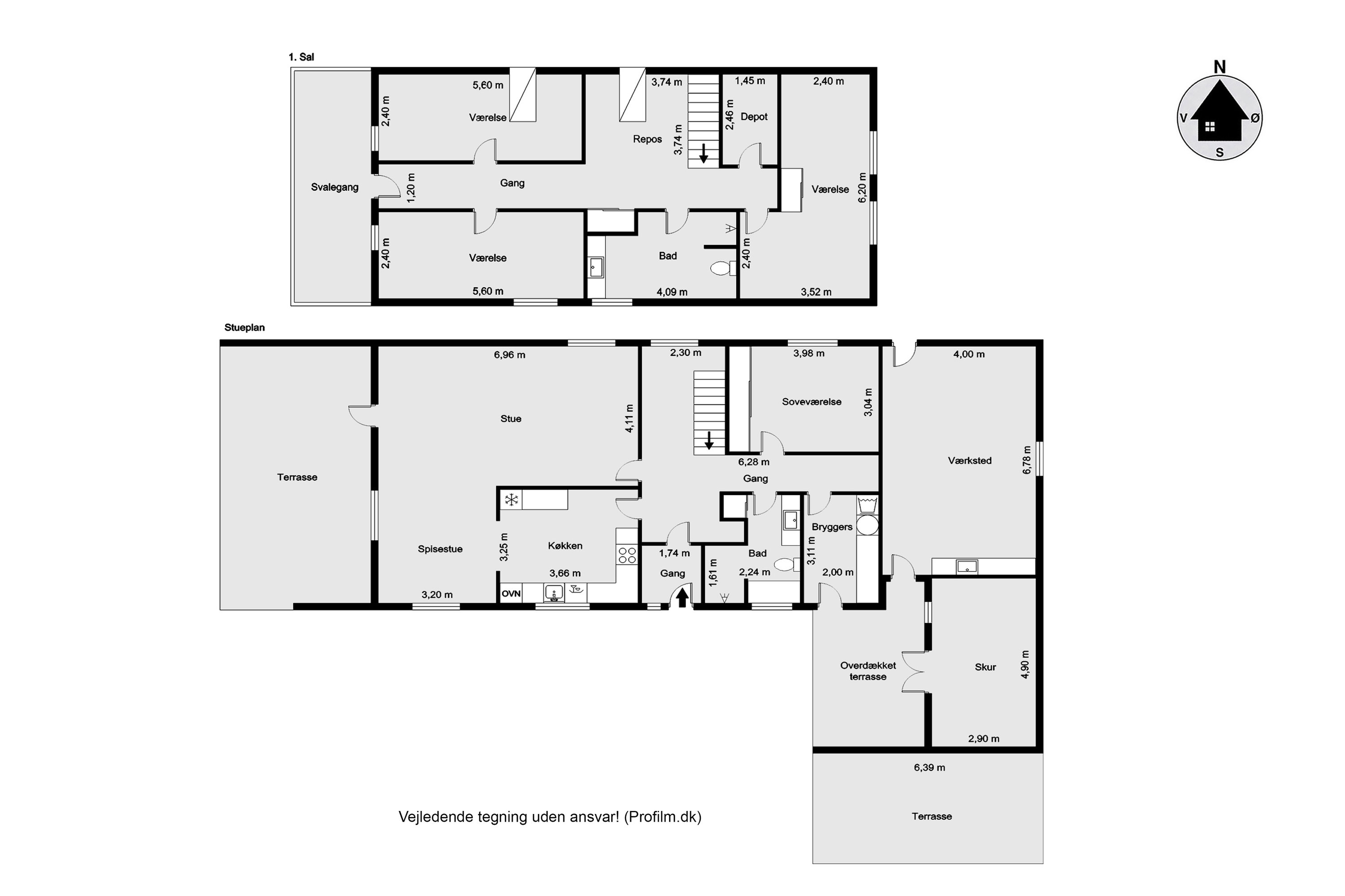 Plantegninger billede af Bymarken 8, Sdr. Nissum, 6990 Ulfborg