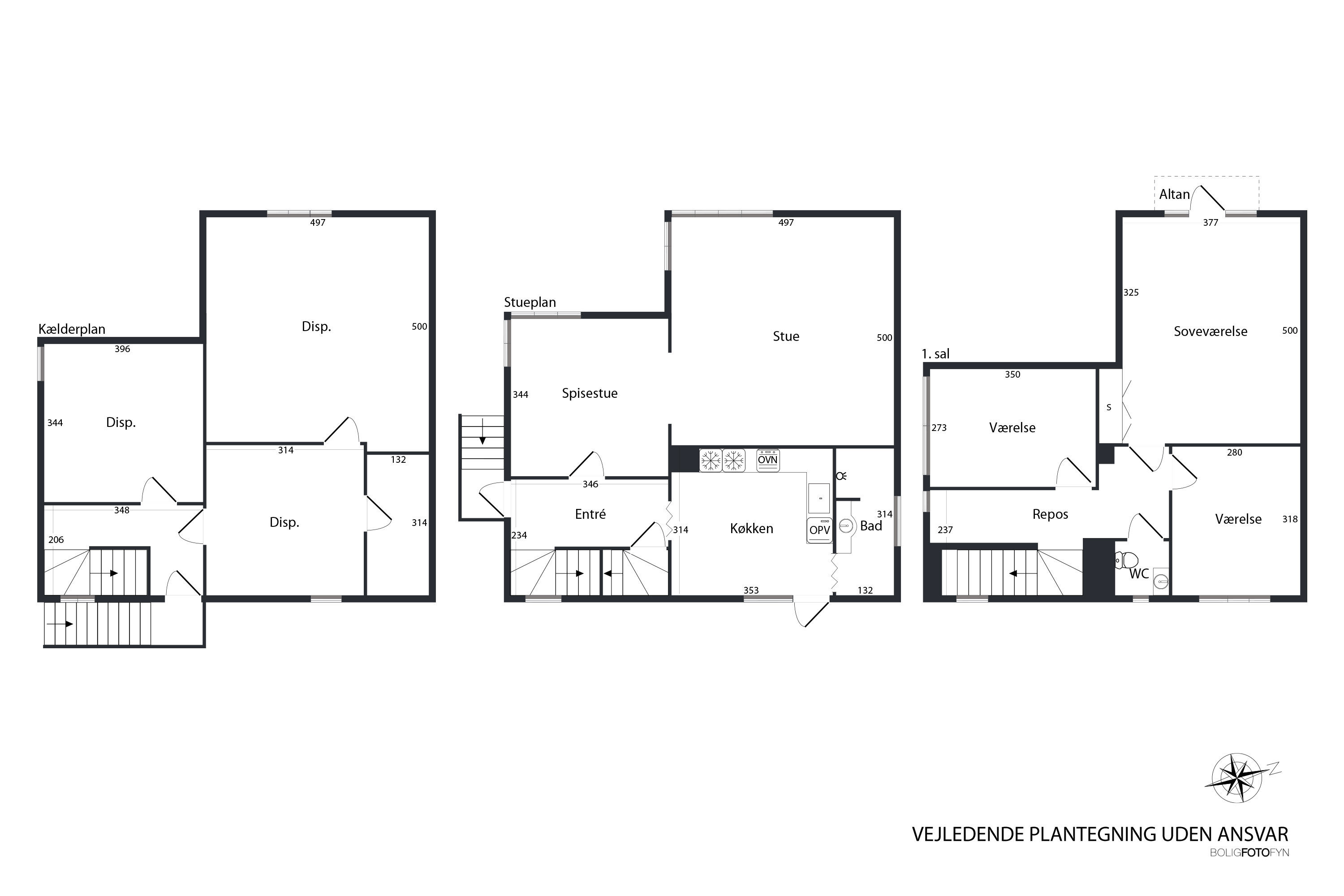 Plantegninger billede af Rosenvænget 4, 5500 Middelfart