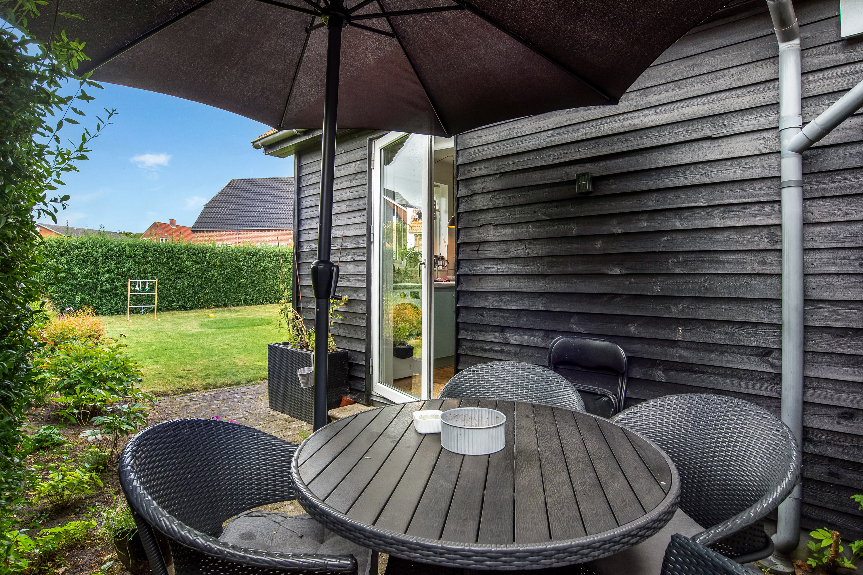 Fremhævet terrasse billede i fuldskærmstilstand. Billede af Skivevej 23, 7500 Holstebro