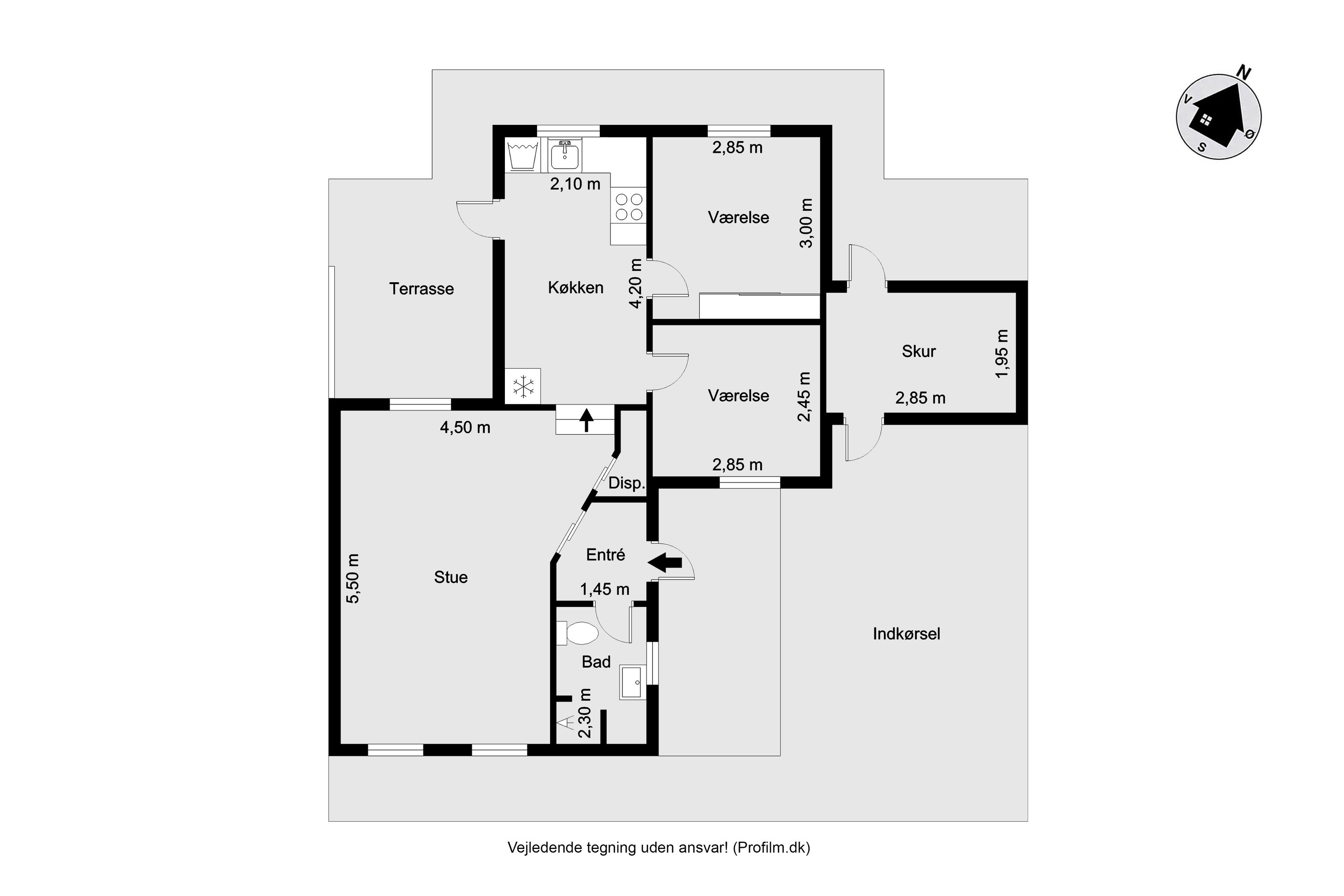 Plantegninger billede af Skivevej 23, 7500 Holstebro