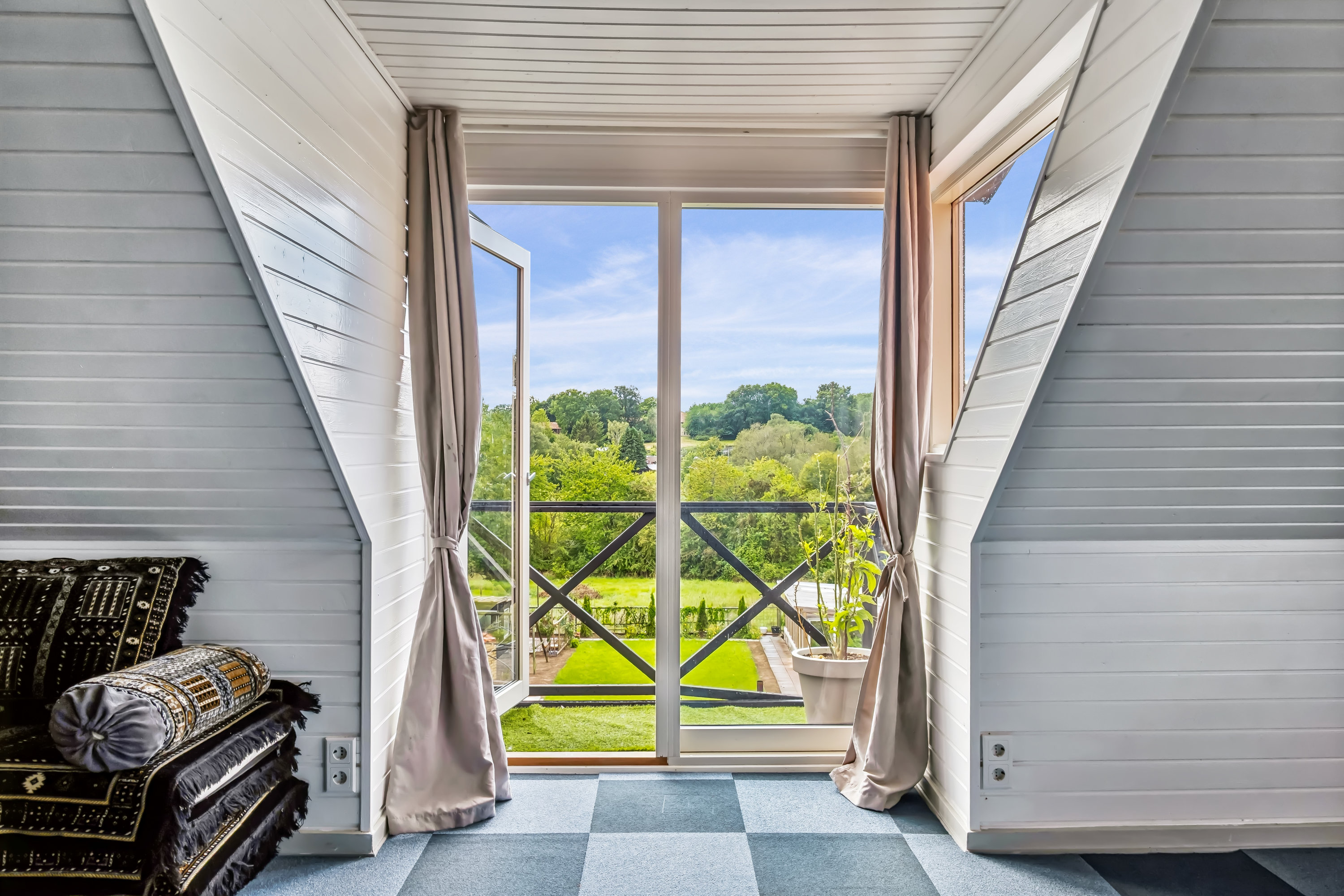 Fremhævet fransk altan billede i fuldskærmstilstand. Billede af Rønnevej 19, 8700 Horsens