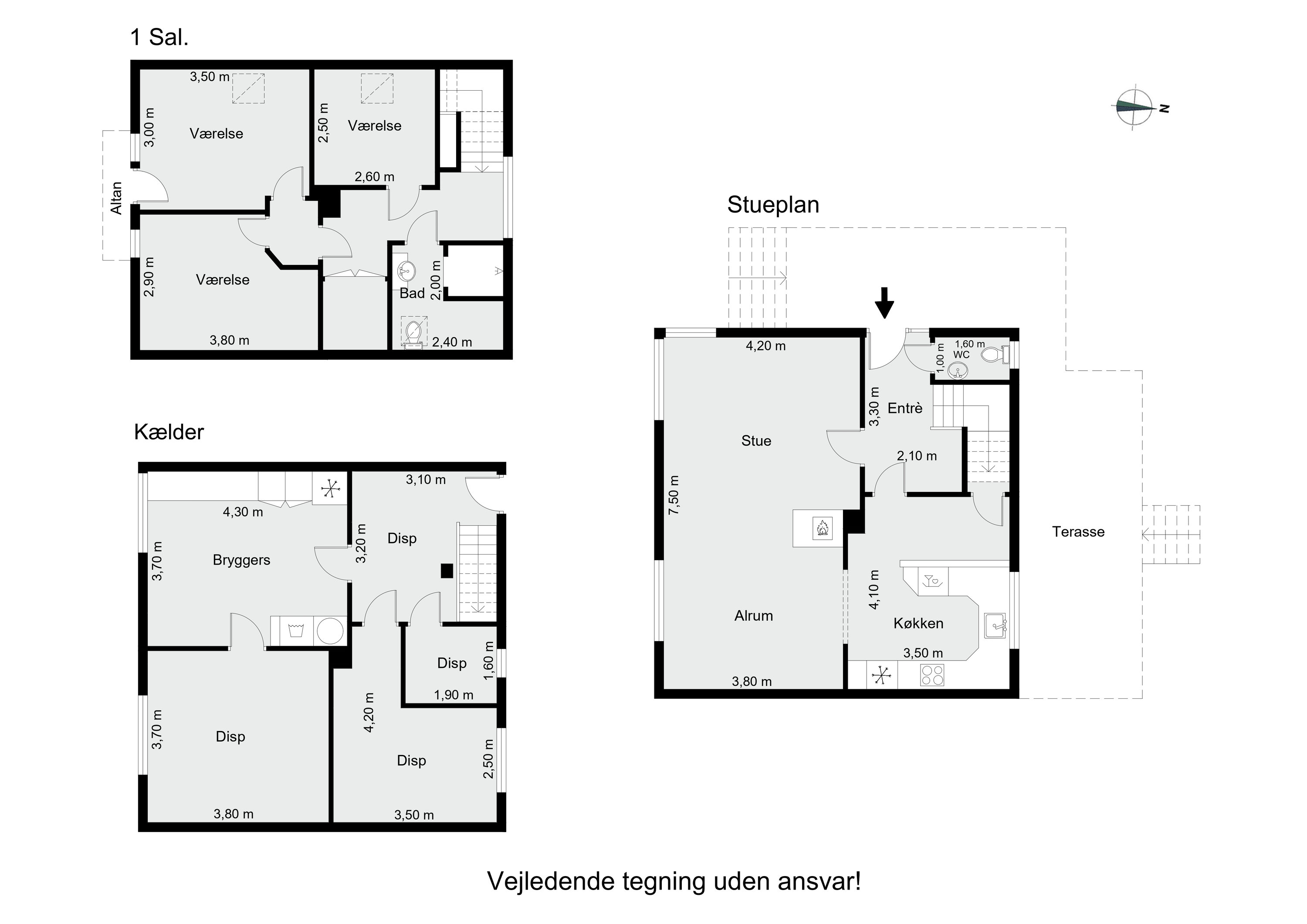 Plantegninger billede af Holmedal 43, Voerladegård, 8660 Skanderborg