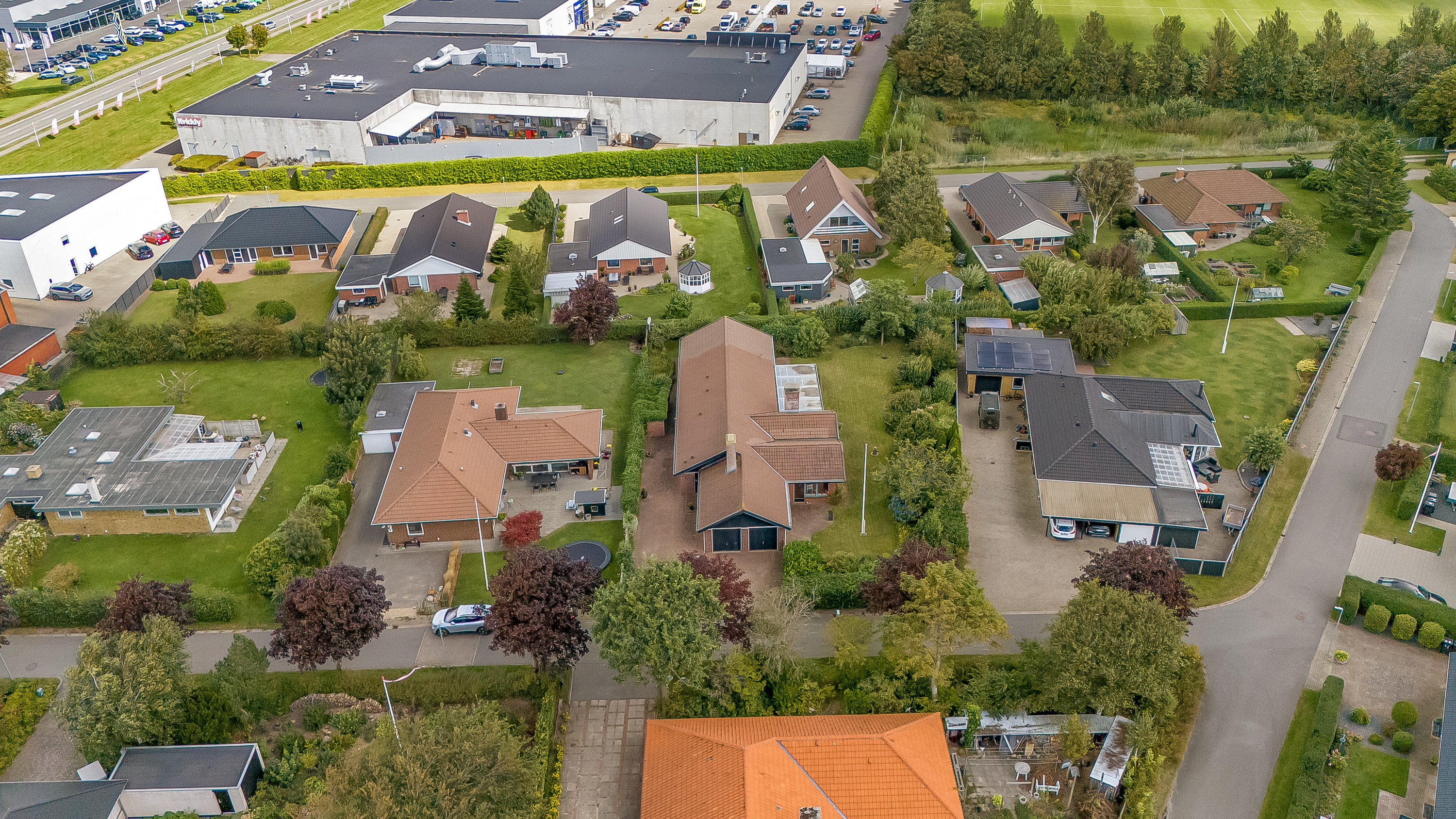 Fremhævet luftfoto billede i fuldskærmstilstand. Billede af Glentevej 5, Rindum, 6950 Ringkøbing